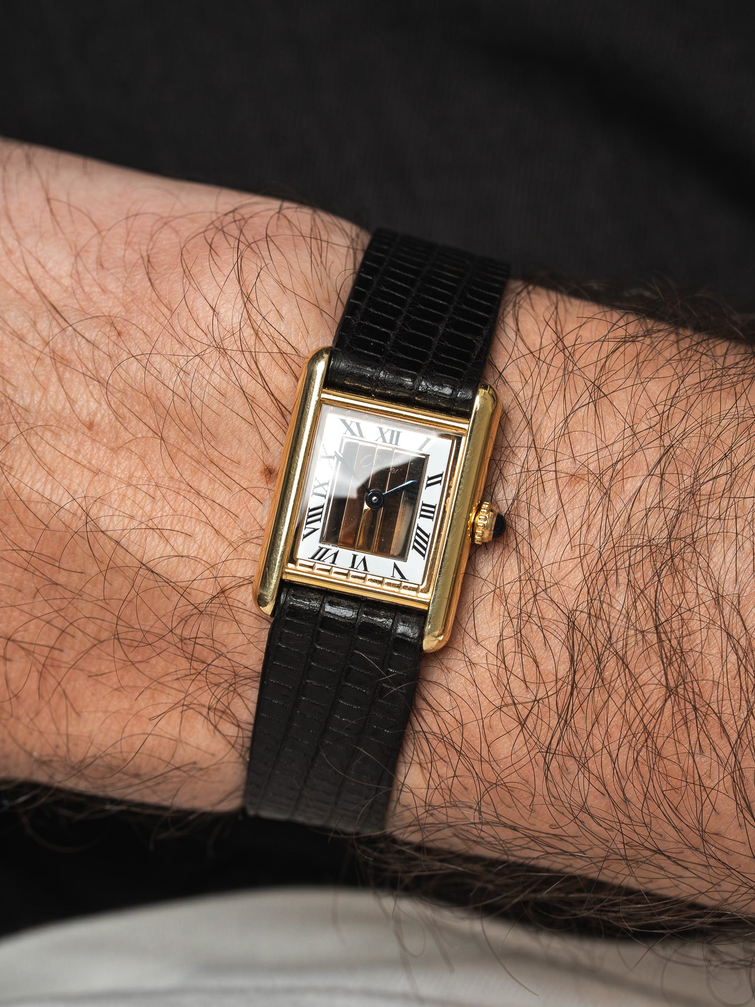 Cartier Must Tank Vermeil SM — Trinity Dial (1980s) - Atelier Victor