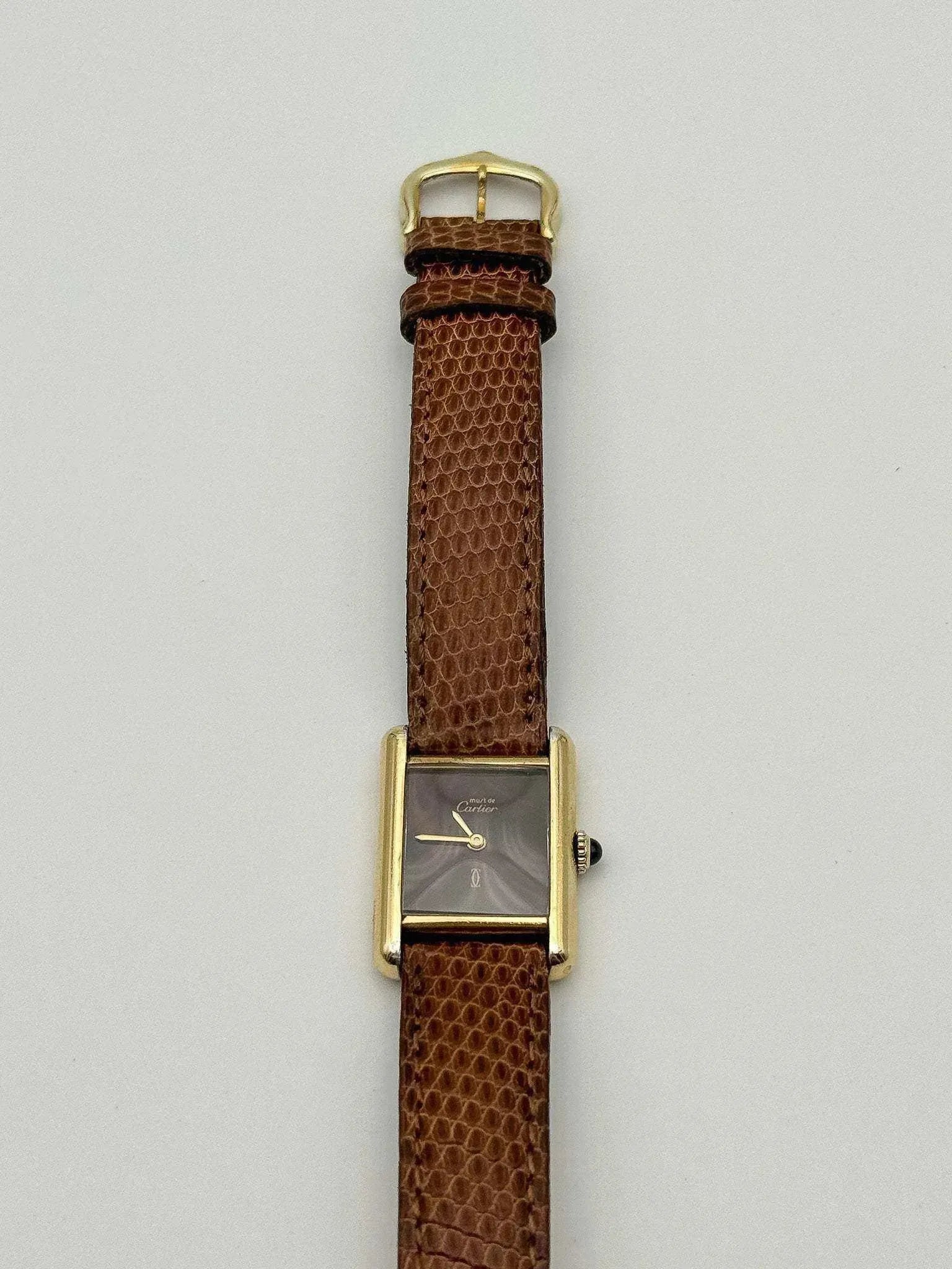 Cartier - Must Vermeil Cadran "Bois" - 1990s - Atelier Victor