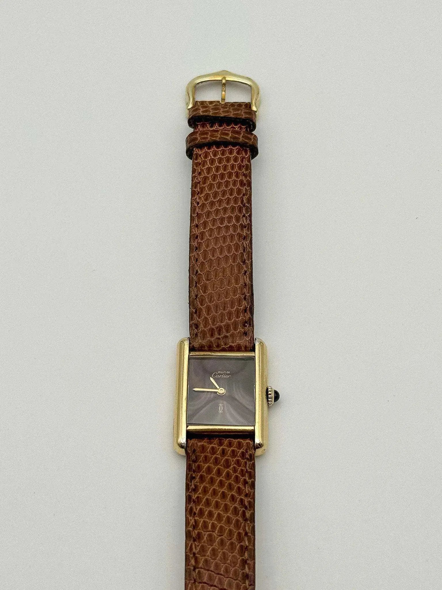 Cartier - Must Vermeil Cadran "Bois" - 1990s - Atelier Victor - Vintage  Shop