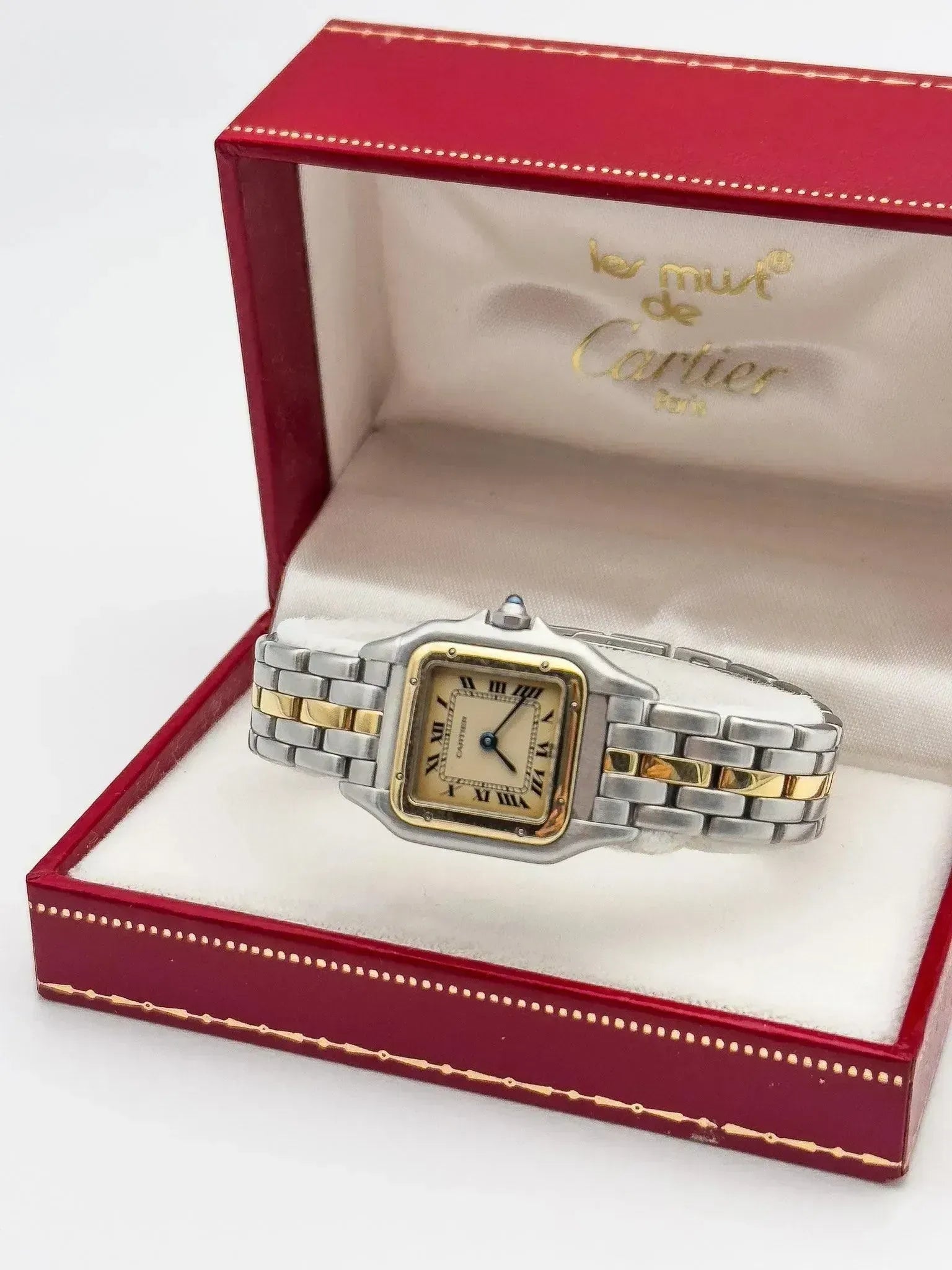 Cartier - Panthere Acier Or 1 rangée 24mm - boite - 1990s - Atelier Victor