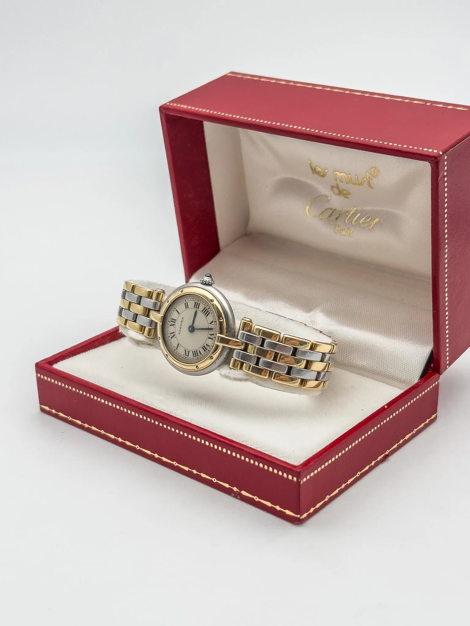 Cartier - Panthere vendome 3 rangées 24mm - boite - 1990s - Atelier Victor Paris - Vintage Watch Shop Dubai