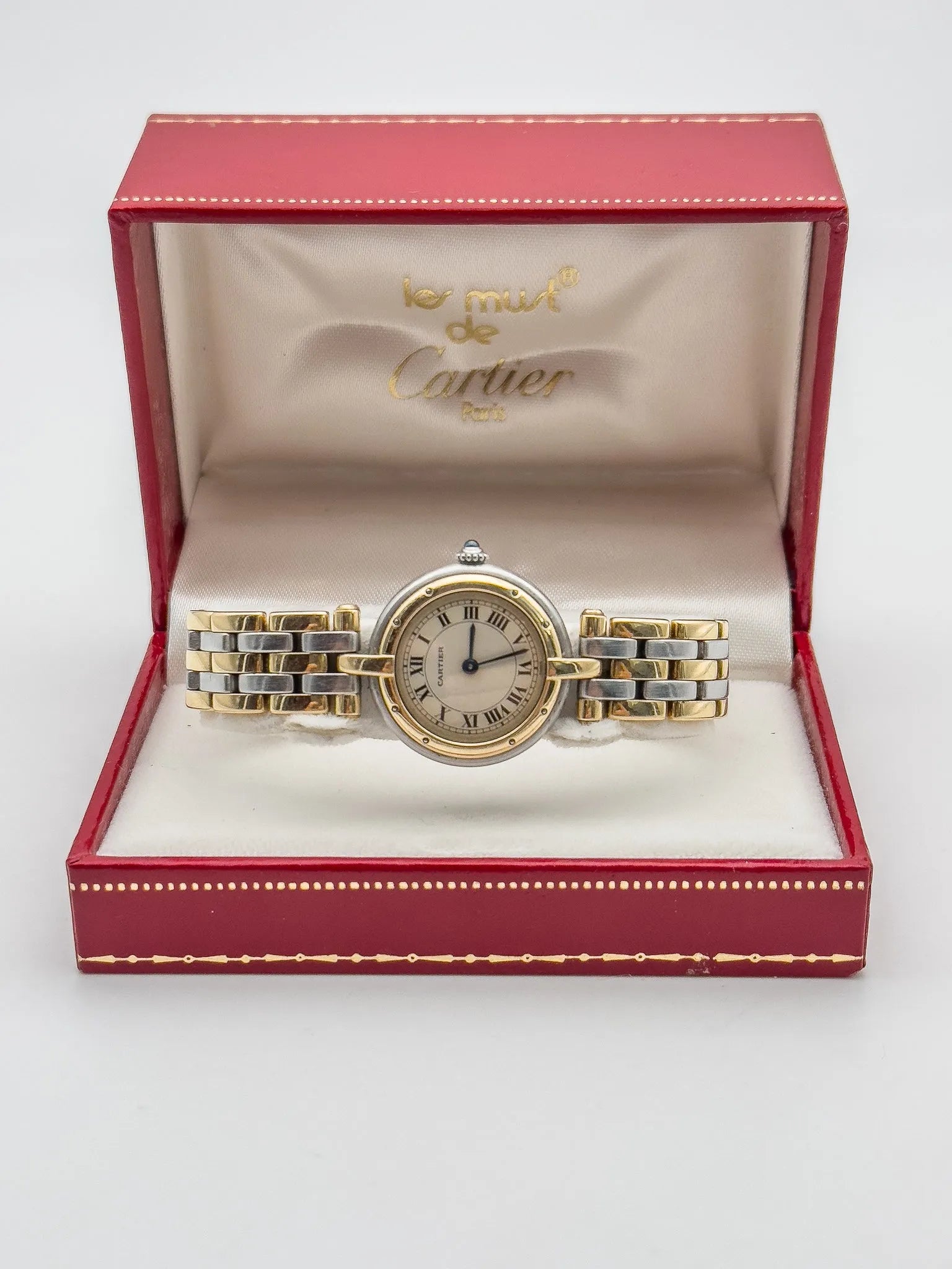 Cartier - Panthere vendome 3 rangées 24mm - boite - 1990s - Atelier Victor Paris - Vintage Watch Shop Dubai