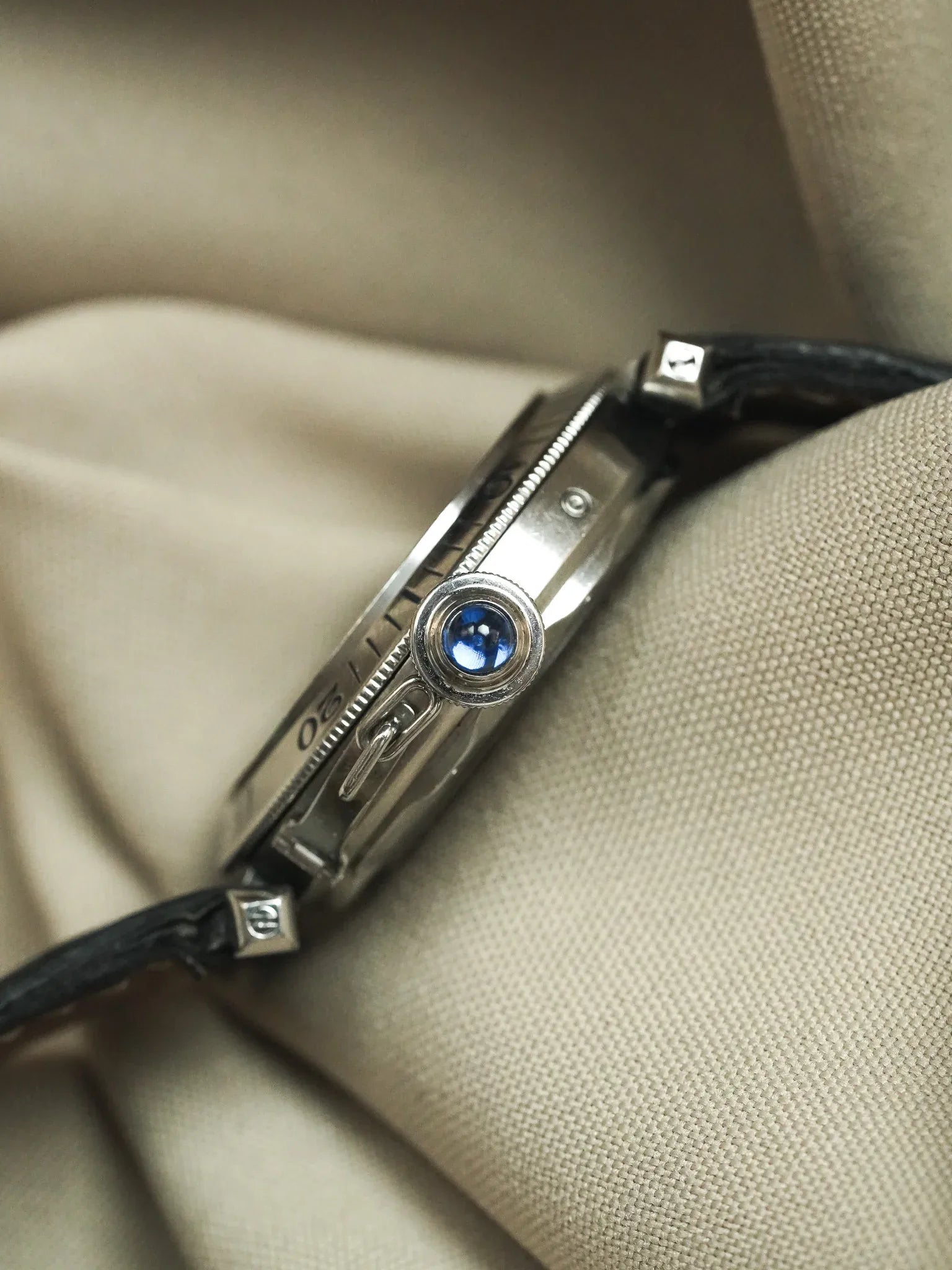 Cartier - Pasha 2388 24h Réserve de Marche Cuir boucle déployante - 2000s - Atelier Victor - Vintage  Shop