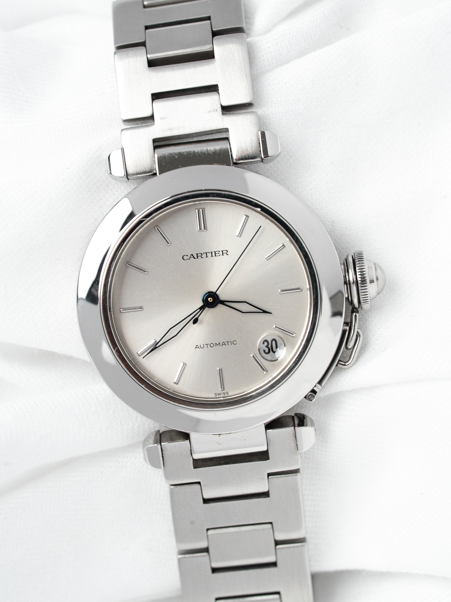 Cartier Pasha C 35mm 钢 — 自动上链 日期（2000年代） 