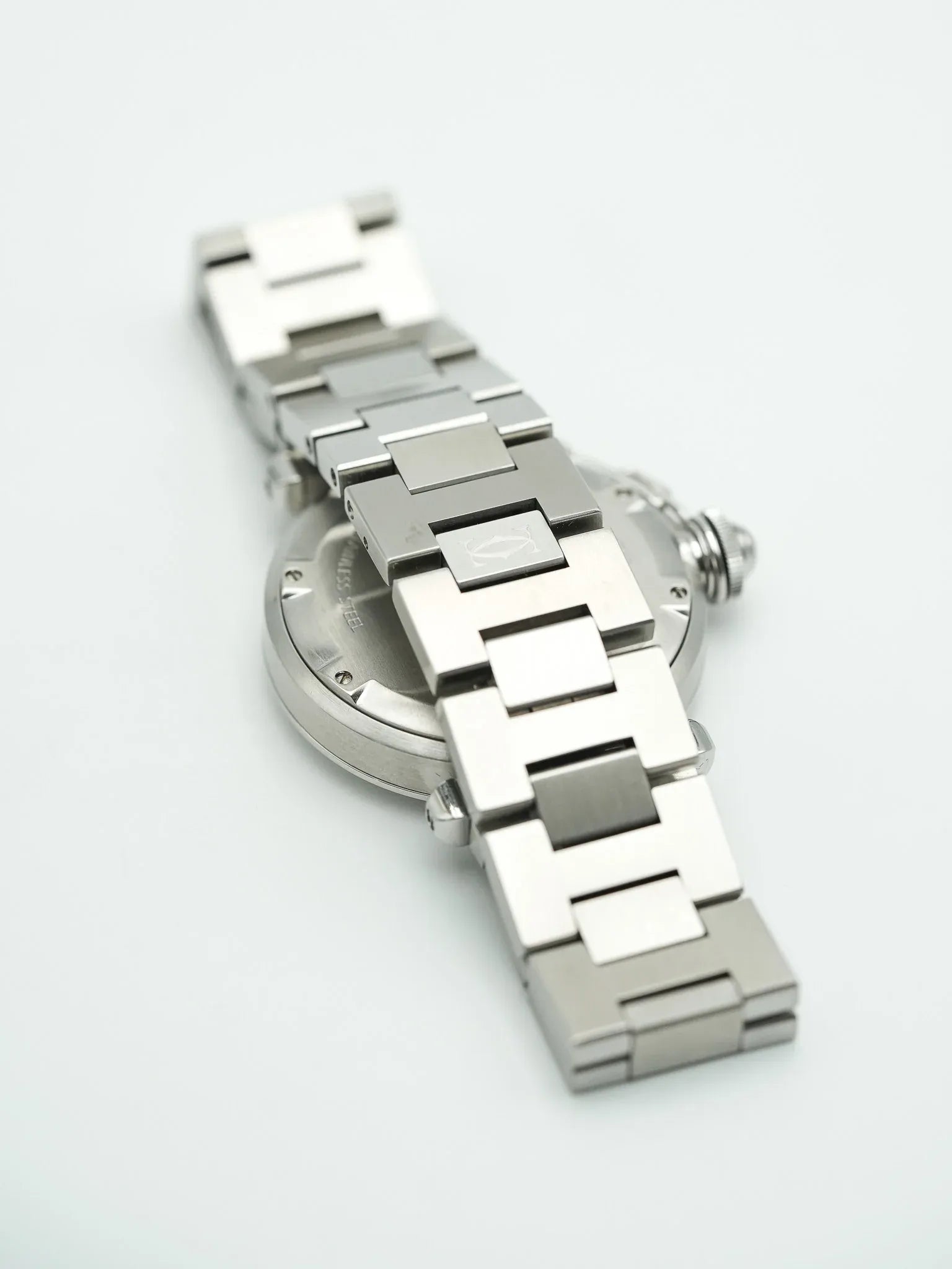 Cartier - Pasha Date 35mm Cadran blanc - 2000s - Atelier Victor - Vintage  Shop