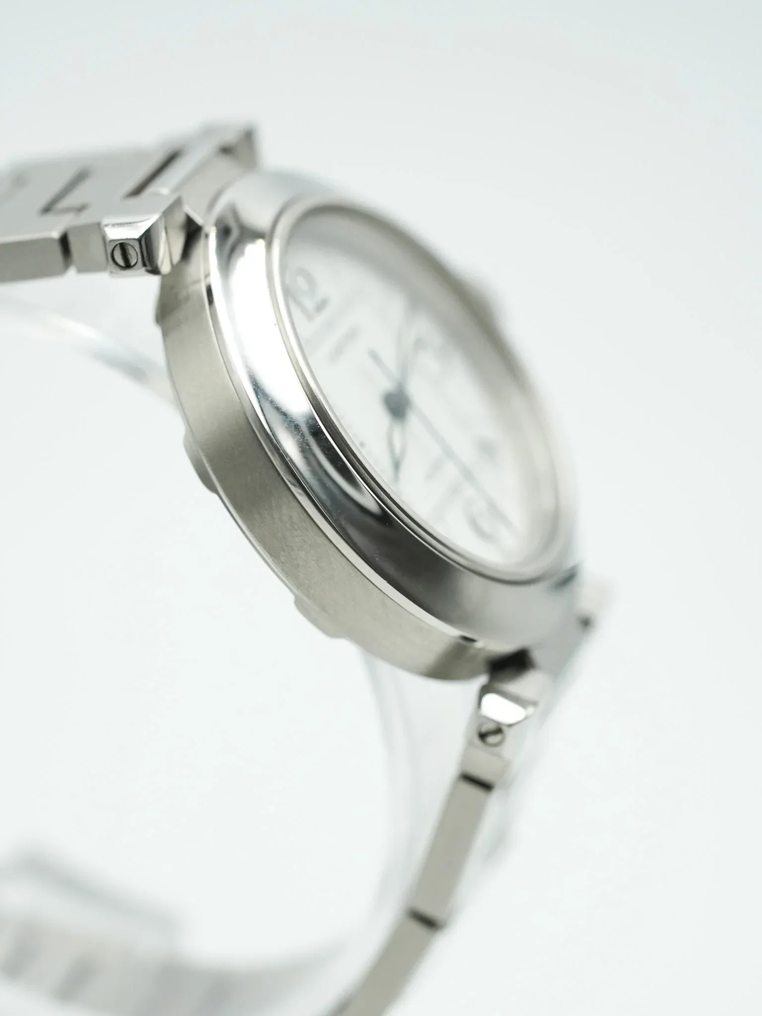 Cartier - Pasha Date 35mm Cadran blanc - 2000s - Atelier Victor - Vintage  Shop