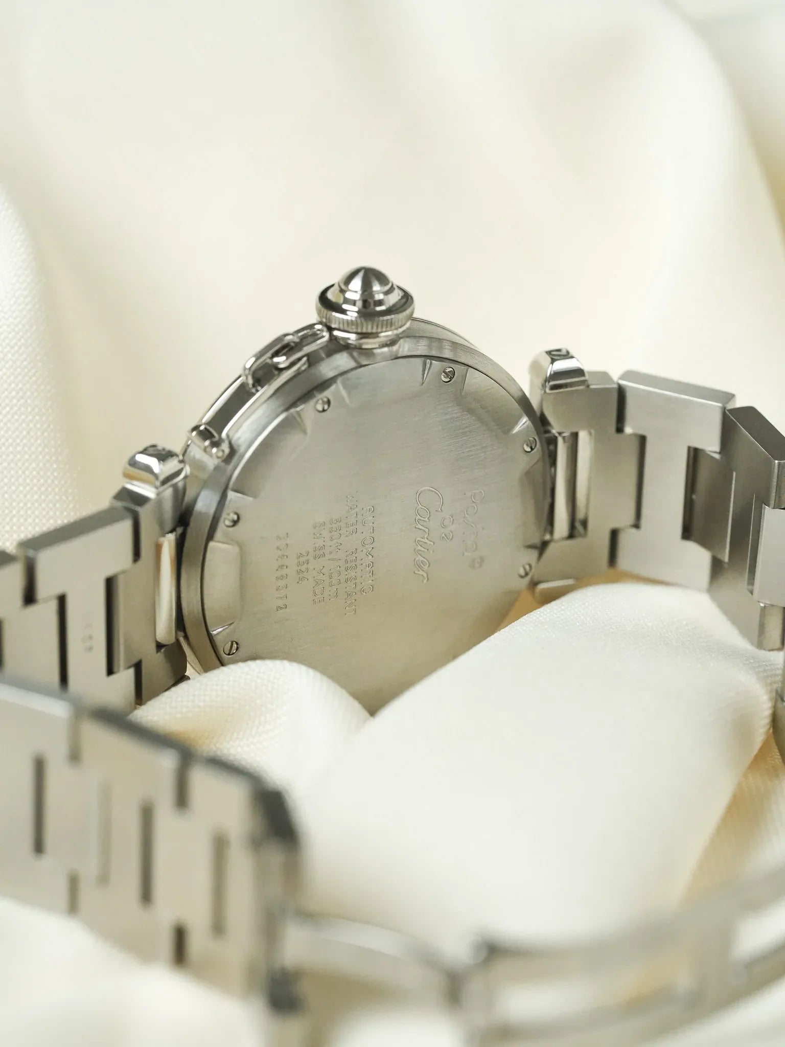 Cartier - Pasha Date 35mm Cadran Saumon - 2000s - Atelier Victor