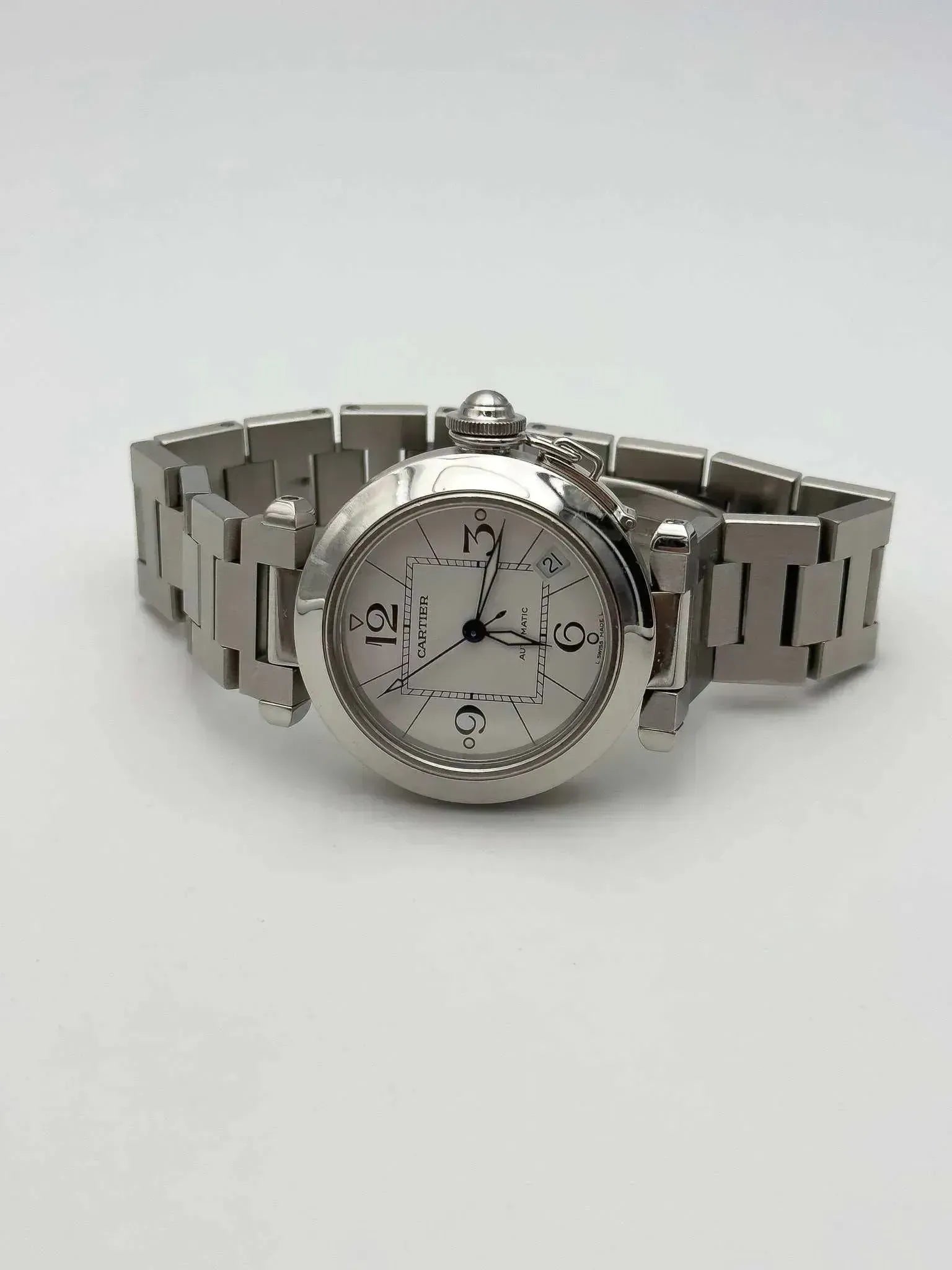 Cartier - Pasha Date cadran blanc - full set - 2009 - Atelier Victor