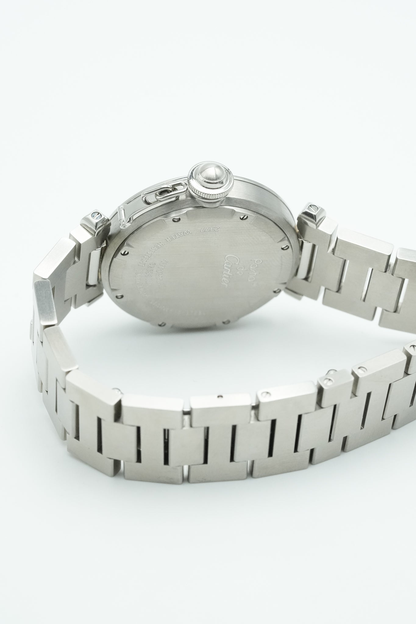 Cartier - Pasha GMT 35mm Cadran Argent - 2000s - Atelier Victor Paris - Vintage Watch Shop Dubai