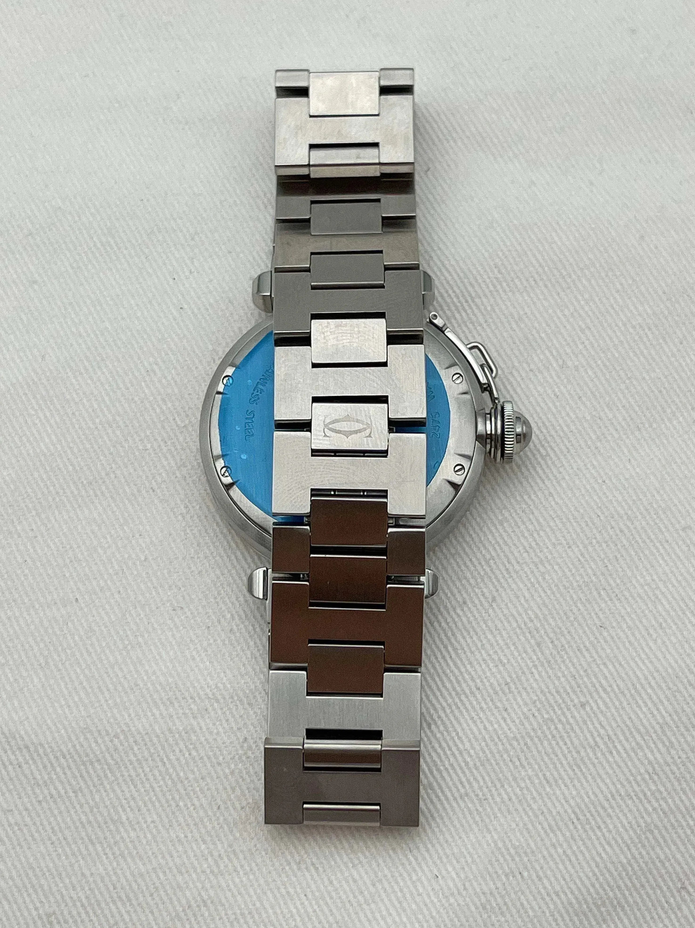 Cartier - Pasha Grande date blanc - full set - 2002 - Atelier Victor