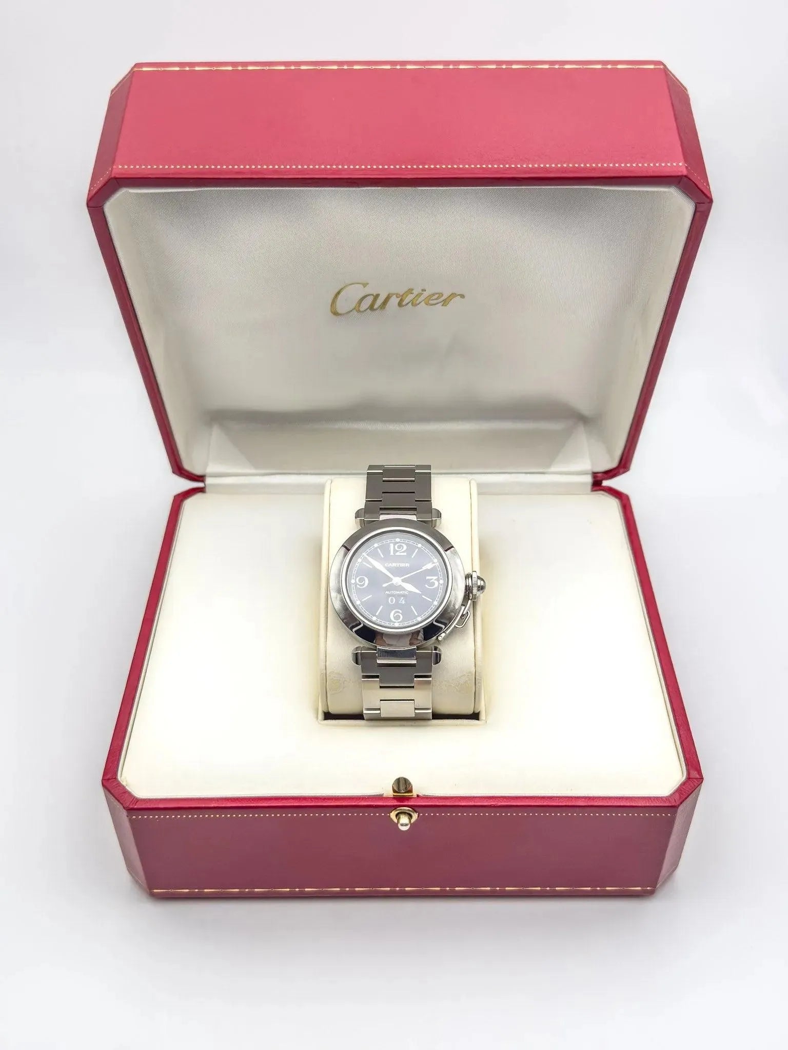 Cartier - Pasha Grande Date Bleu - full set - 2000s - Atelier Victor Paris - Vintage Watch Shop Dubai