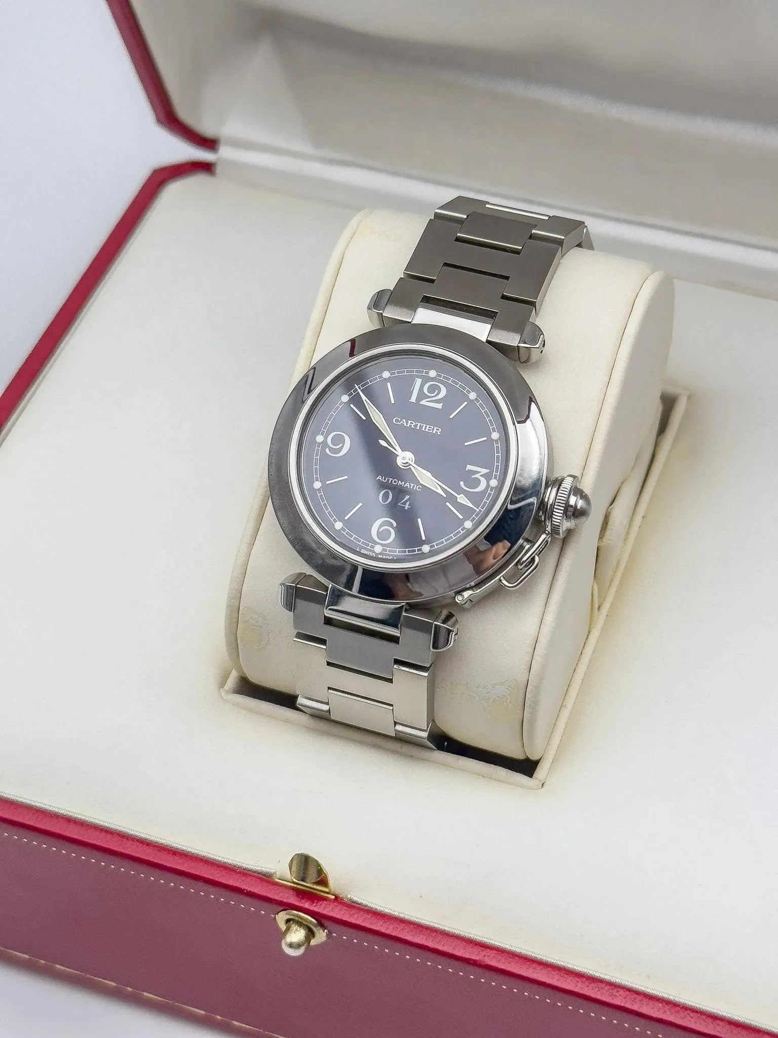 Cartier - Pasha Grande Date Bleu - full set - 2000s - Atelier Victor Paris - Vintage Watch Shop Dubai