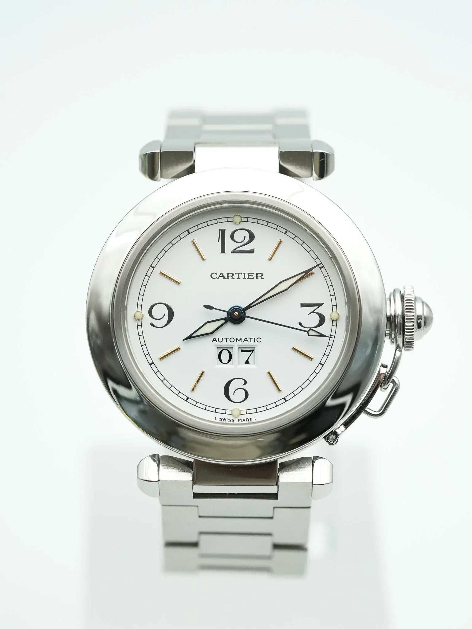 Cartier - Pasha Grande Date Cadran Blanc - 2000s - Atelier Victor