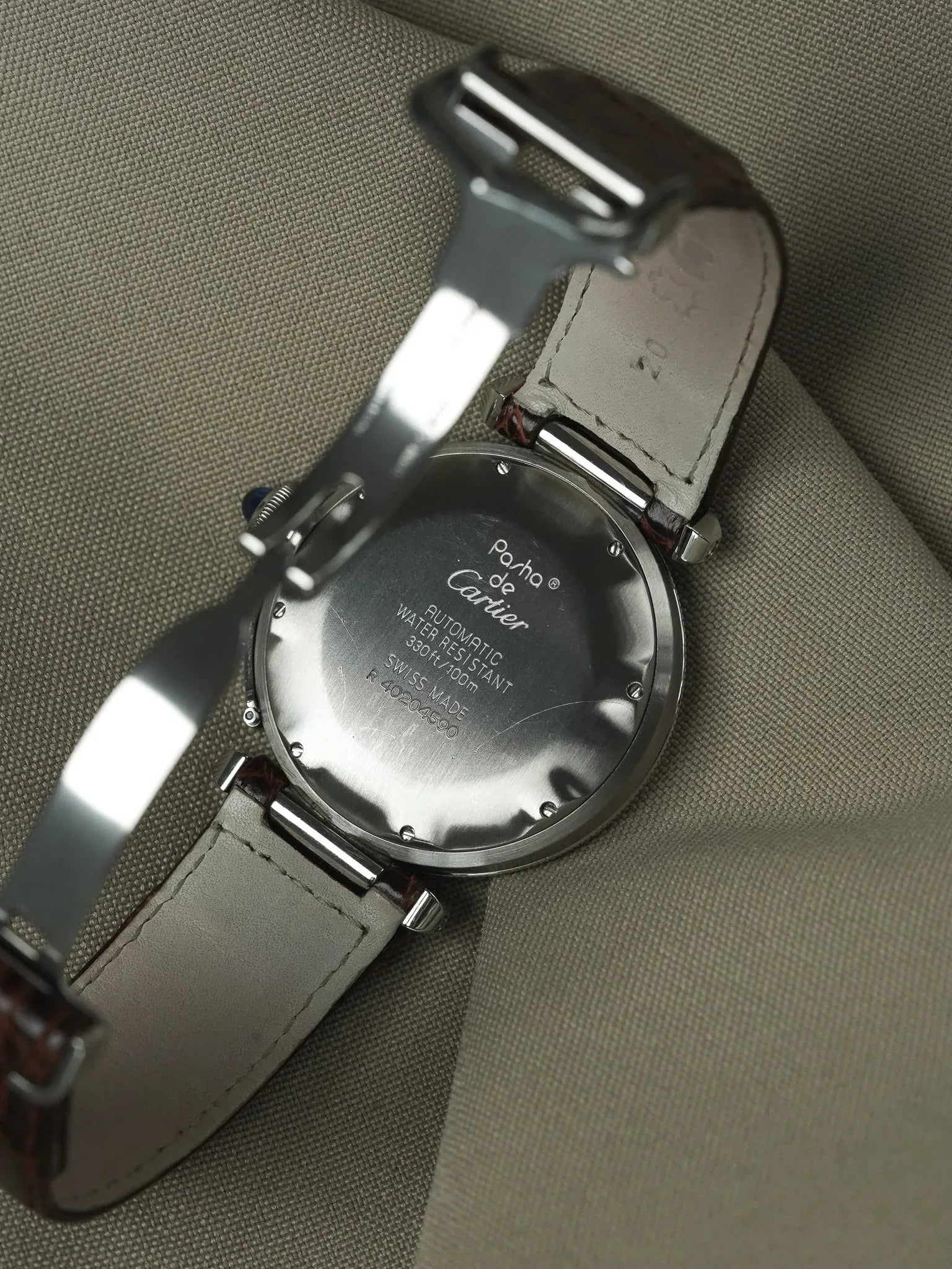 Cartier - Pasha R4020 38mm Cabochon bleu - 2000s - Atelier Victor