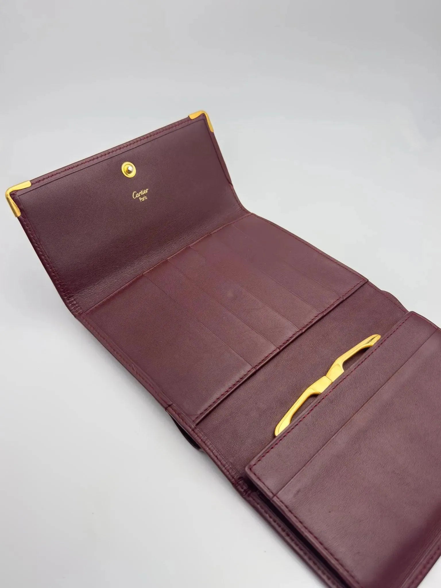Cartier - Portefeuille cuir vintage large - Atelier Victor Paris - Vintage Watch Shop Dubai