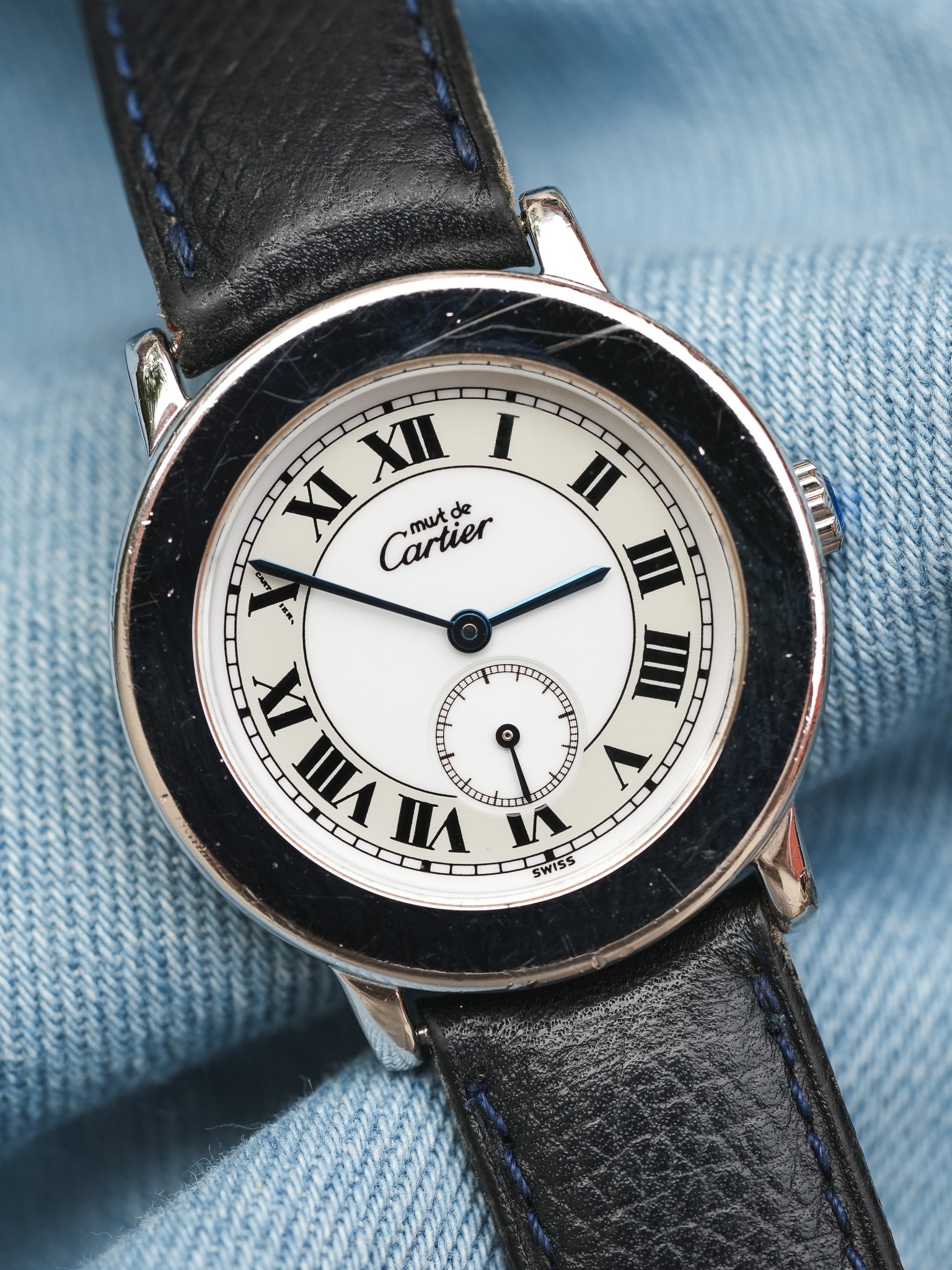 Cartier - Ronde acier 33mm - 2010s - Atelier Victor - Vintage  Shop