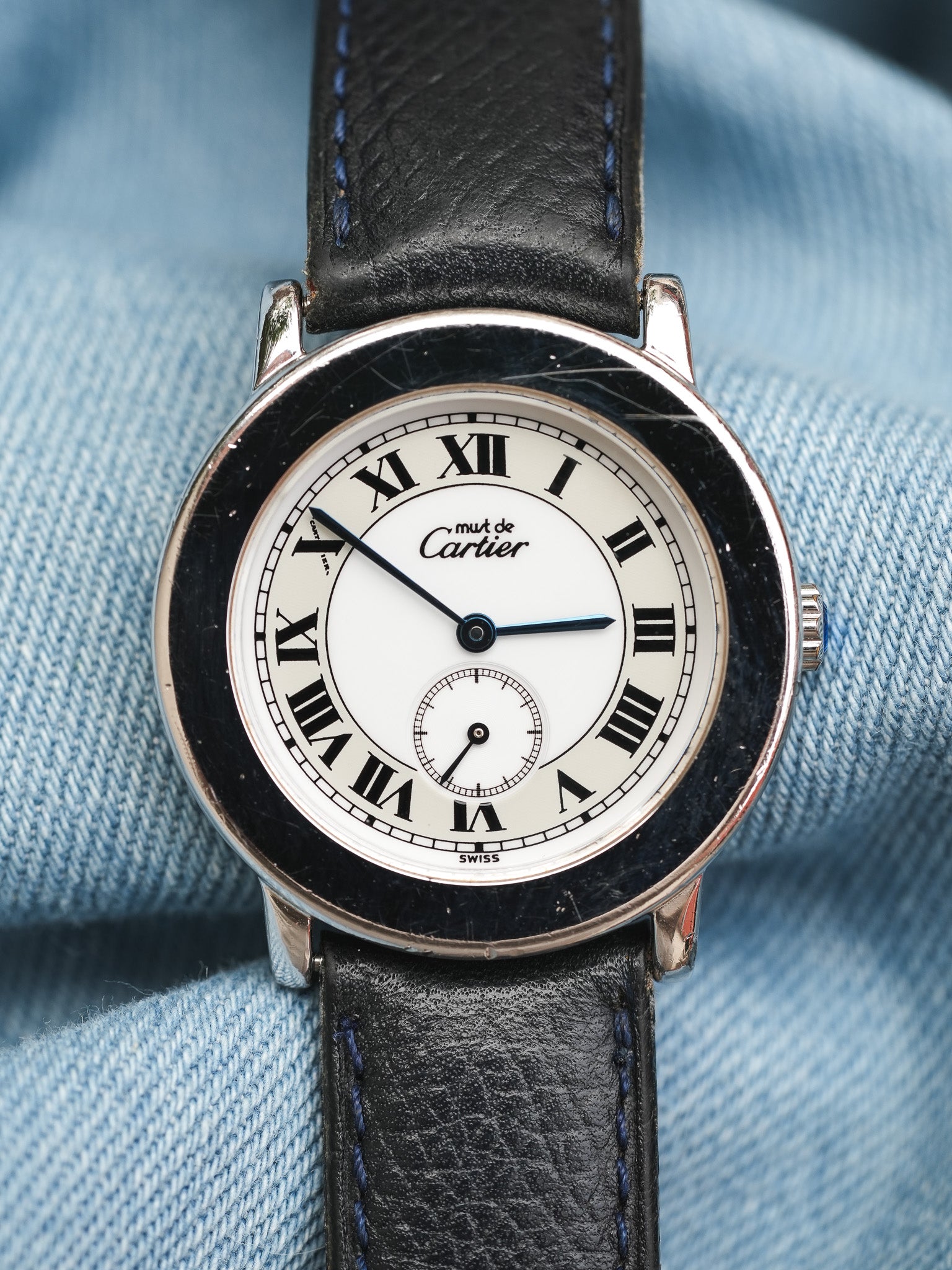 Cartier - Ronde acier 33mm - 2010s - Atelier Victor - Vintage  Shop