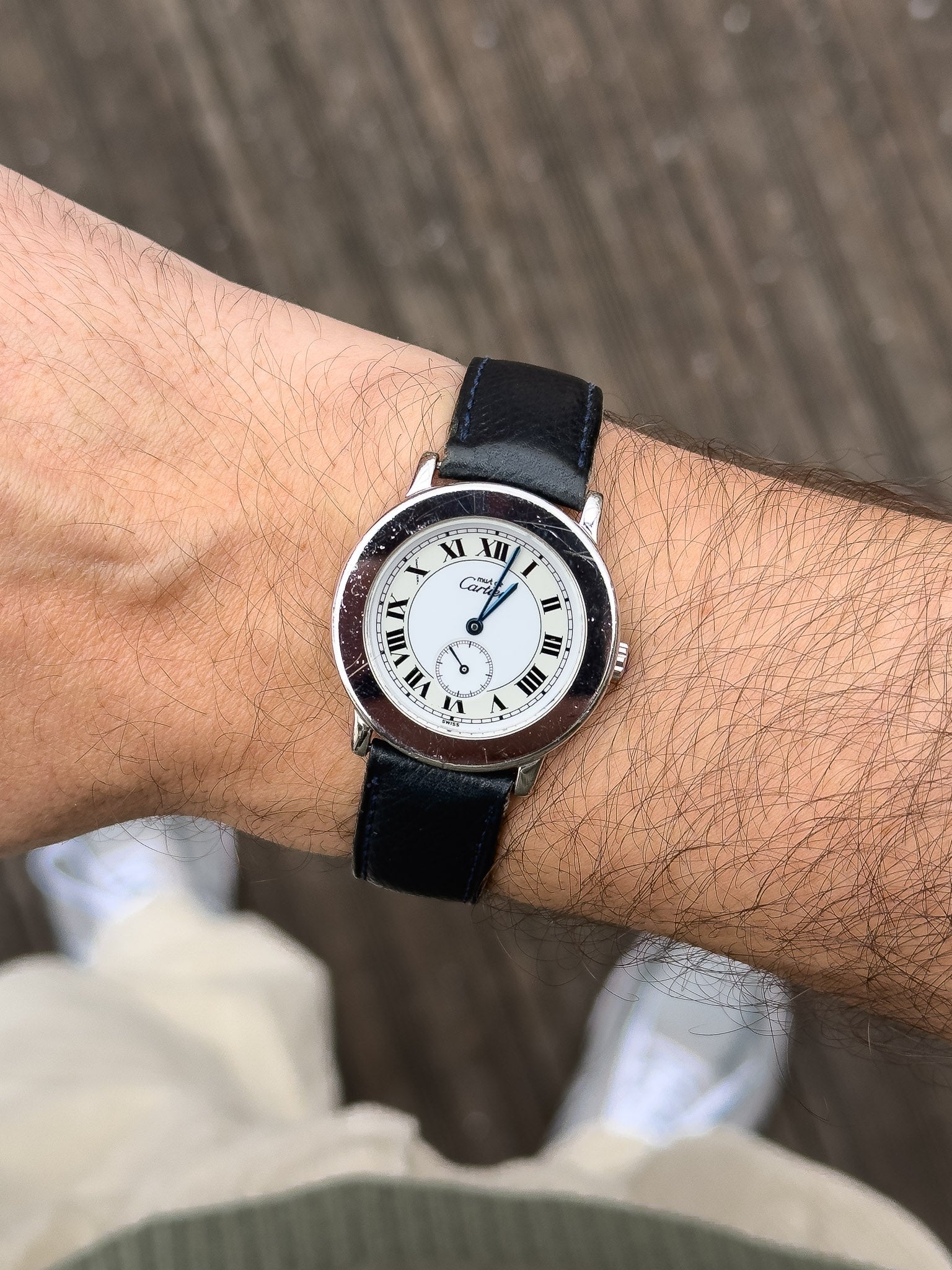Cartier - Ronde acier 33mm - boite - 2010s - Atelier Victor Paris - Vintage Watch Shop Dubai