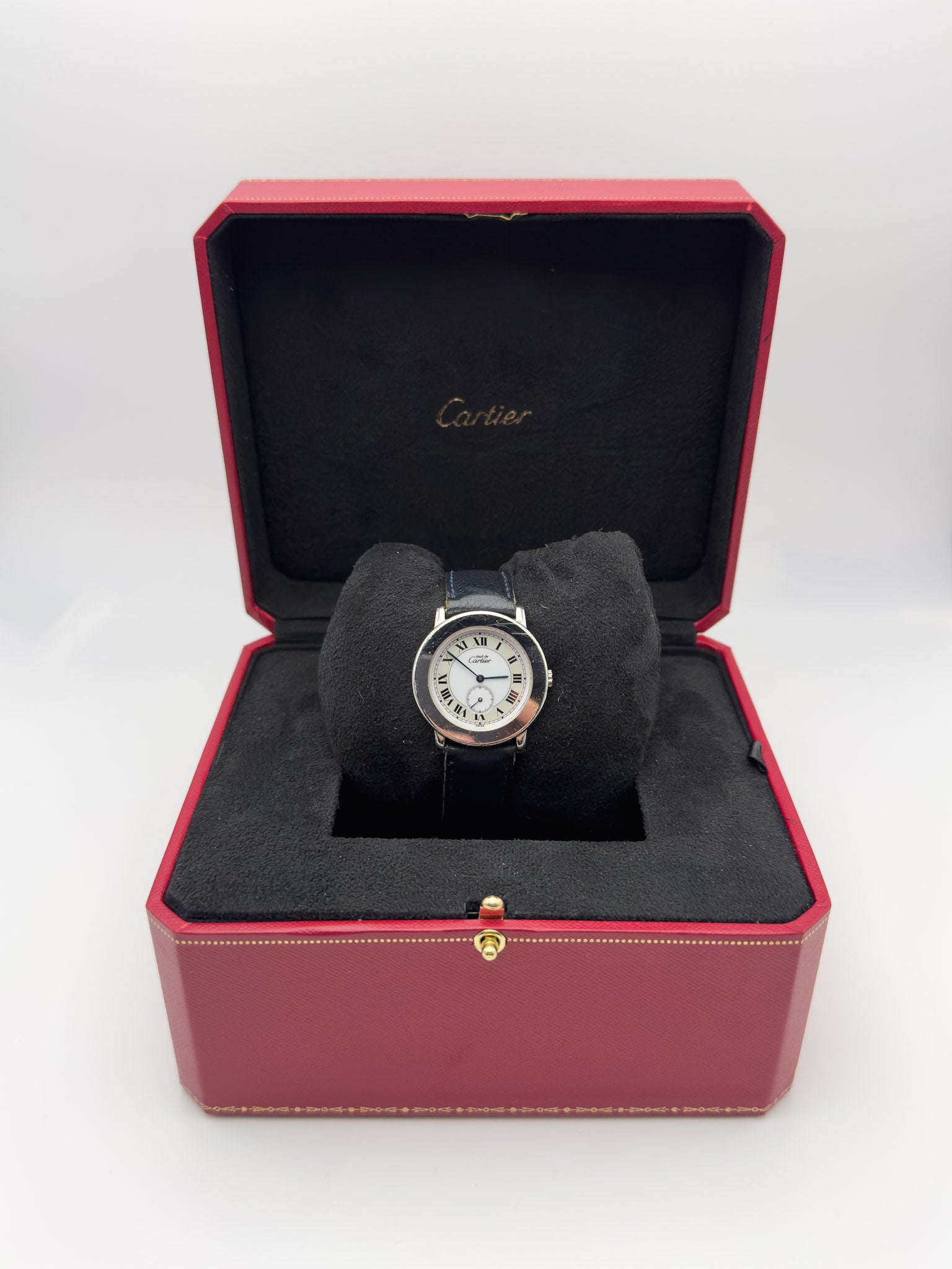 Cartier - Ronde acier 33mm - boite - 2010s - Atelier Victor Paris - Vintage Watch Shop Dubai