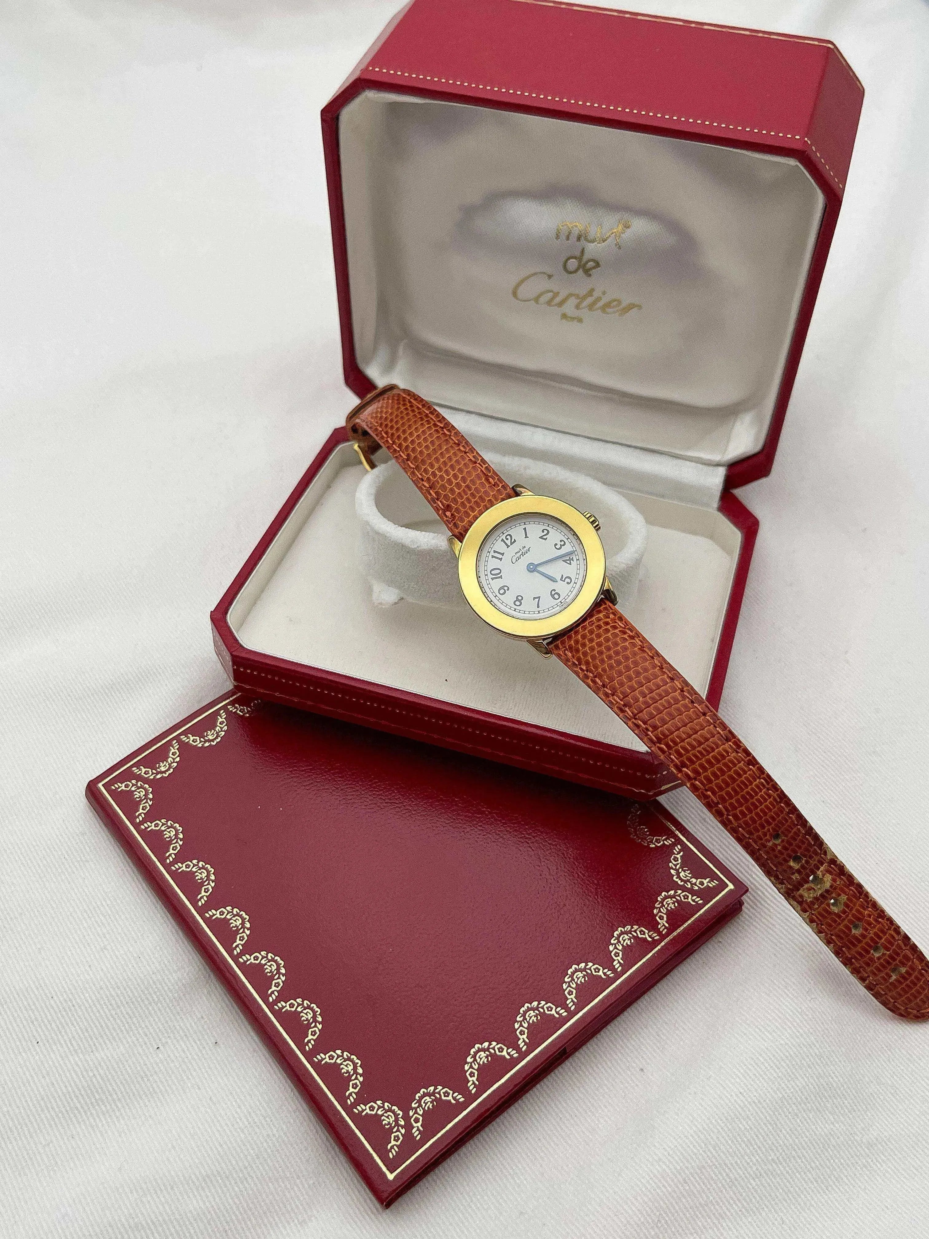 Cartier - Ronde Must Vermeil - full set - 1990s - Atelier Victor Paris - Vintage Watch Shop Dubai