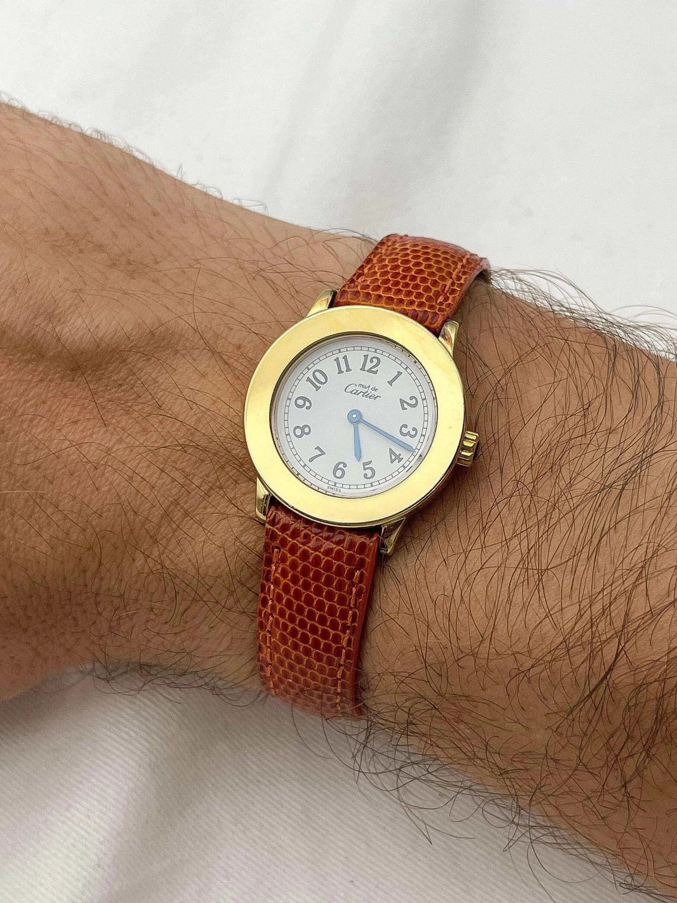 Cartier - Ronde Must Vermeil - full set - 1990s - Atelier Victor Paris - Vintage Watch Shop Dubai