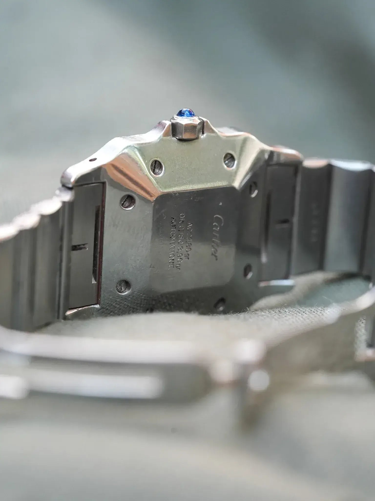 Cartier - La fameuse Santos 2961 or et acier - 1980s - Atelier Victor