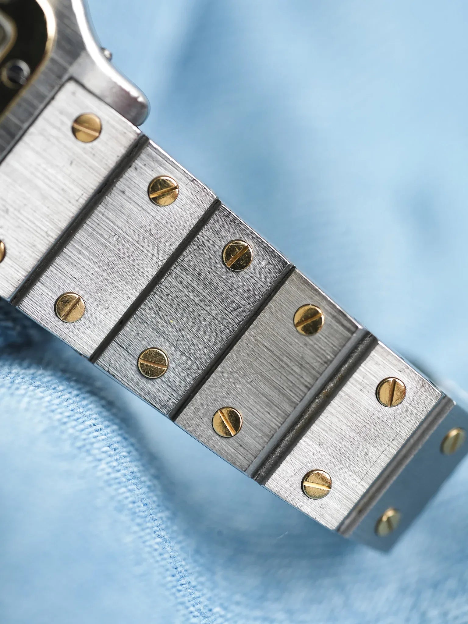 Cartier - Santos Carrée 0902 24mm acier or automatique - 1980s - Atelier Victor