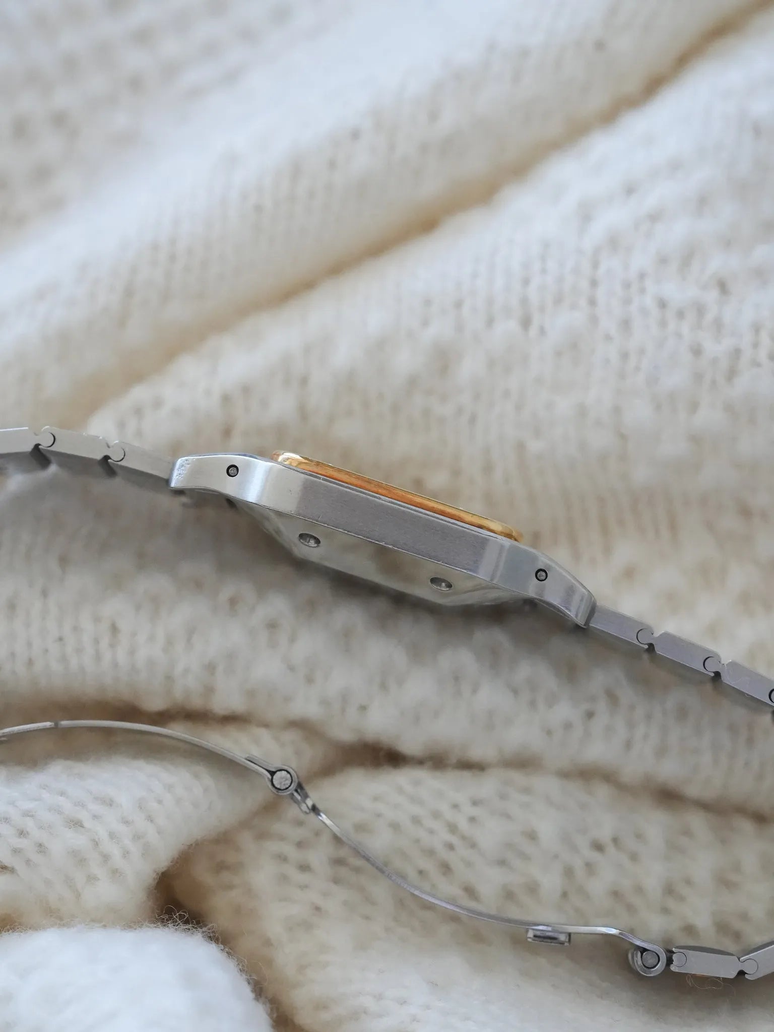 Cartier - Santos Carrée 2961 Acier Or - boite - 1990s - Atelier Victor Paris - Vintage Watch Shop Dubai