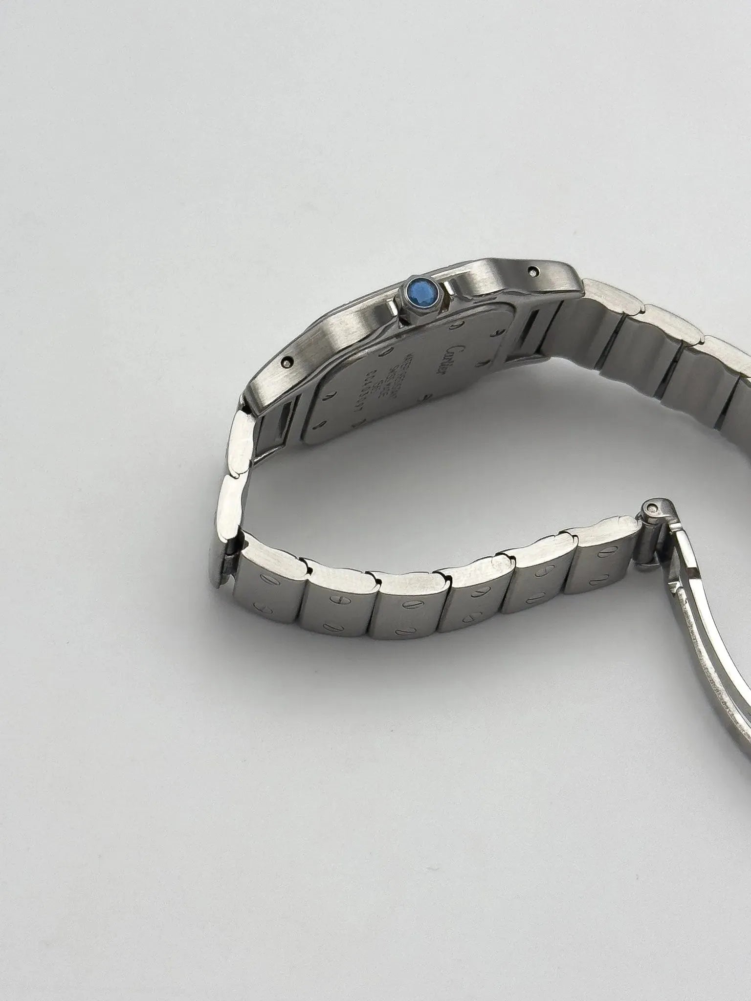 Cartier - Santos Galbée 1565 acier femme - 1990s - Atelier Victor Paris - Vintage Watch Shop Dubai