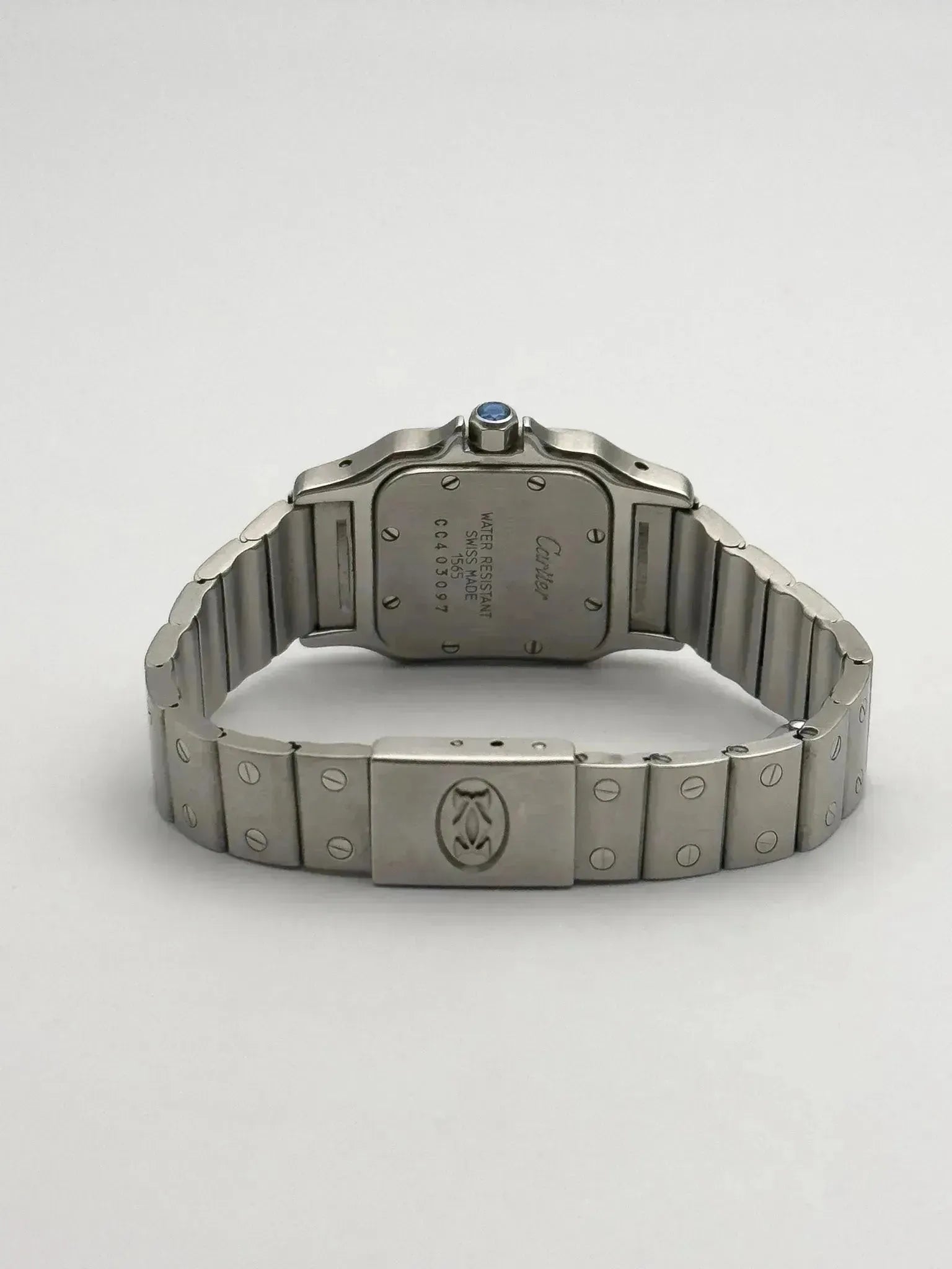 Cartier - Santos Galbée 1565 acier femme - 1990s - Atelier Victor - Vintage  Shop