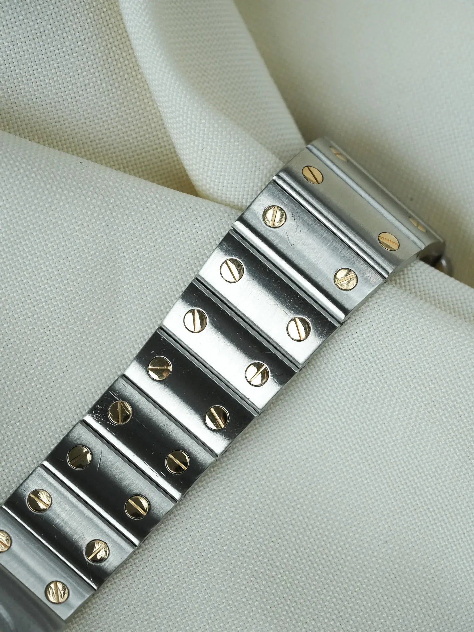 Cartier - Santos Curved 187901 Gold Steel 29mm Quartz - 1990s 