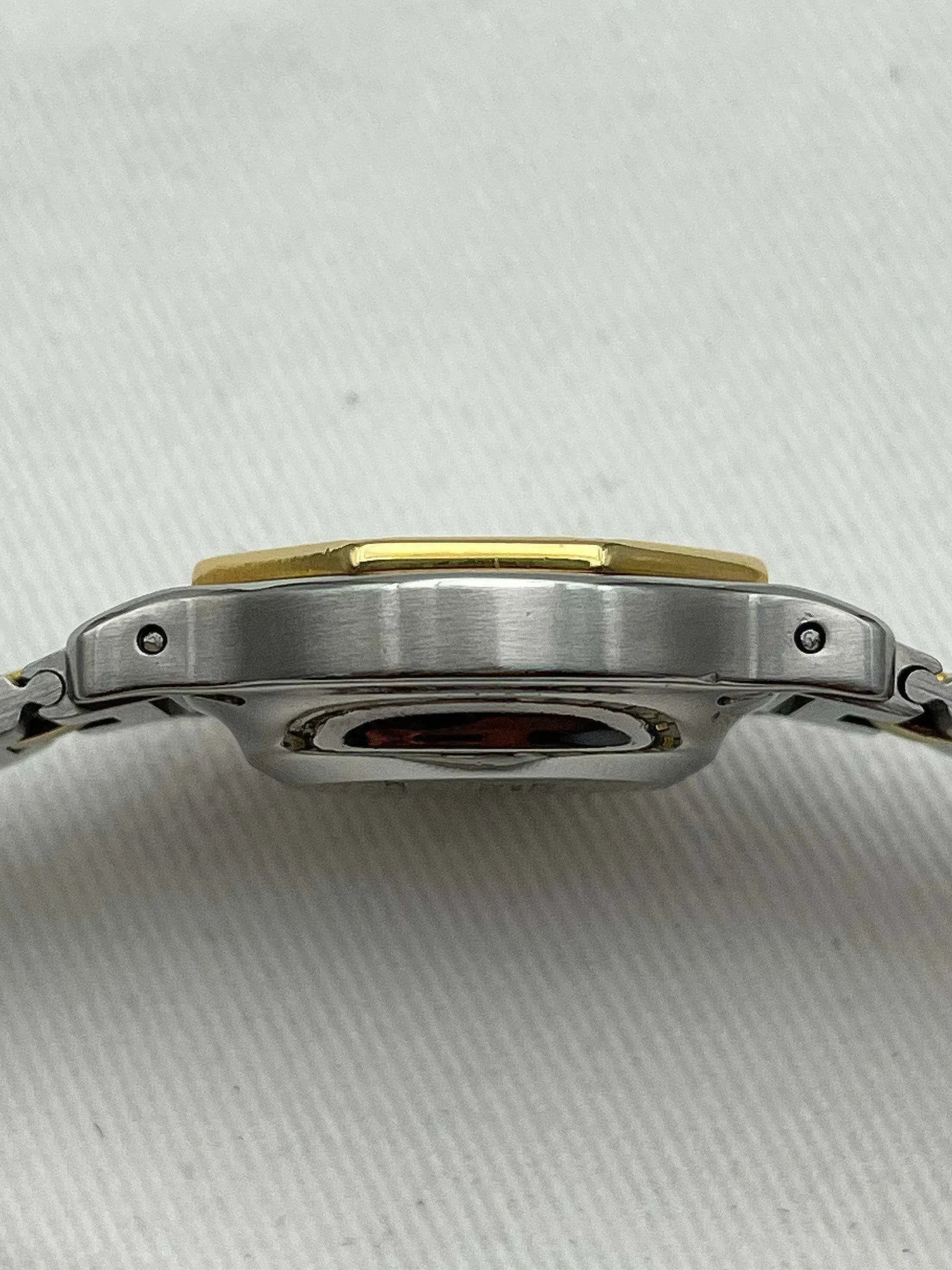 Cartier - SANTOS GODRON 24MM acier or - 1990s - Atelier Victor
