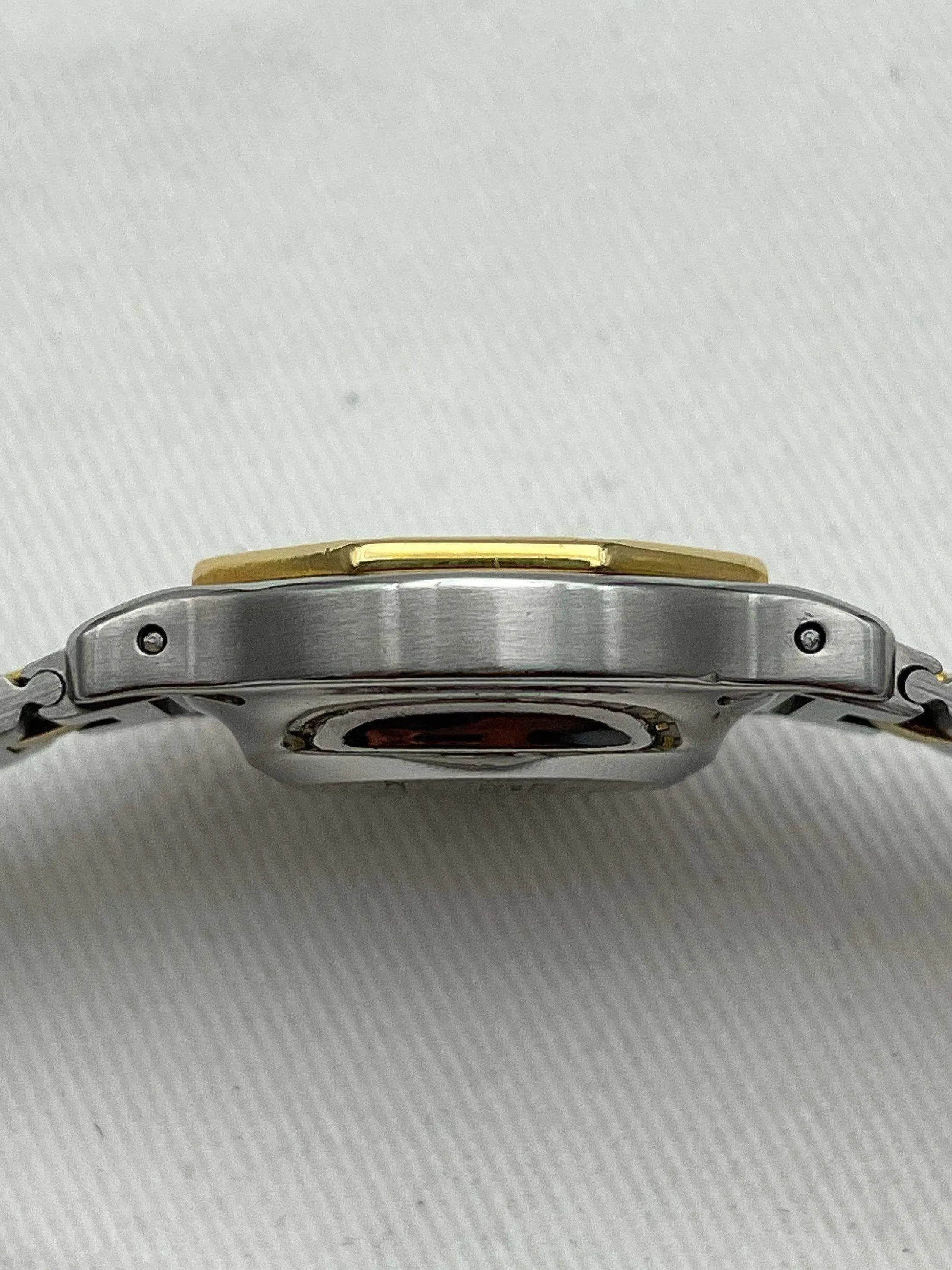 Cartier - SANTOS GODRON 24MM acier or - 1990s - Atelier Victor - Vintage  Shop
