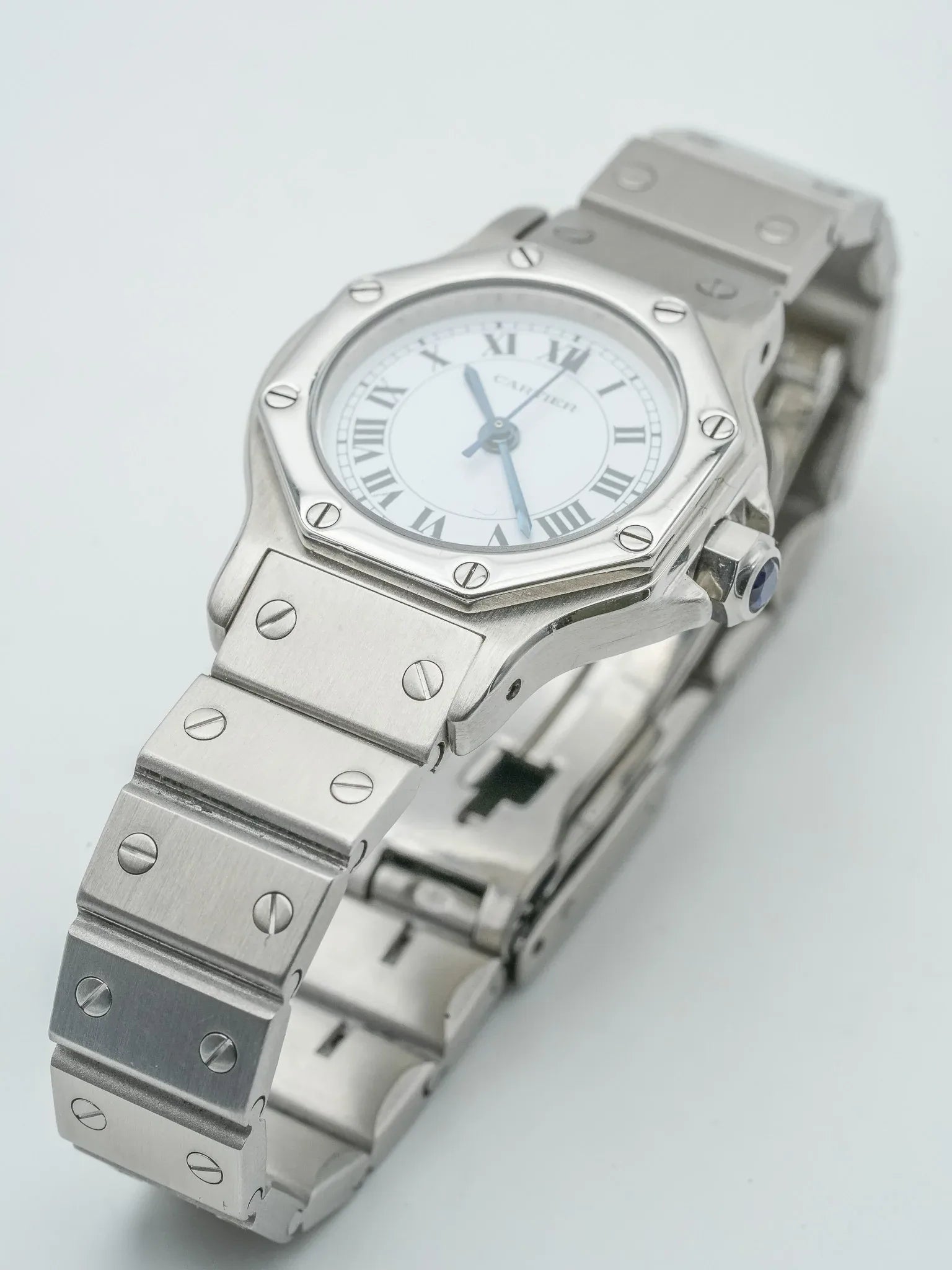 Cartier - Santos Octagon 24mm acier - 1980S - Atelier Victor