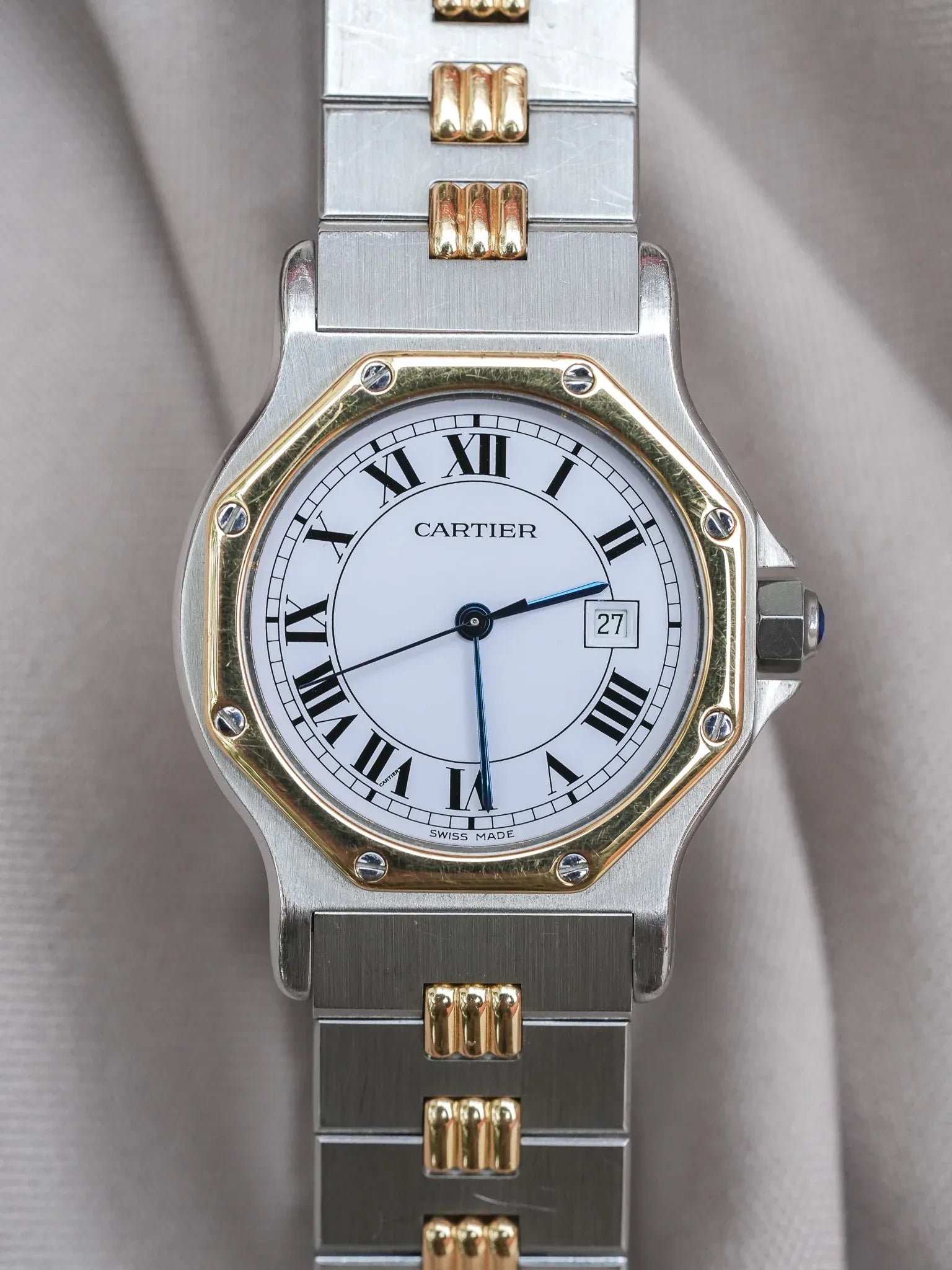 Cartier - Santos Octogonale 2965 Godron Automatique 29mm - 1990s - Atelier Victor