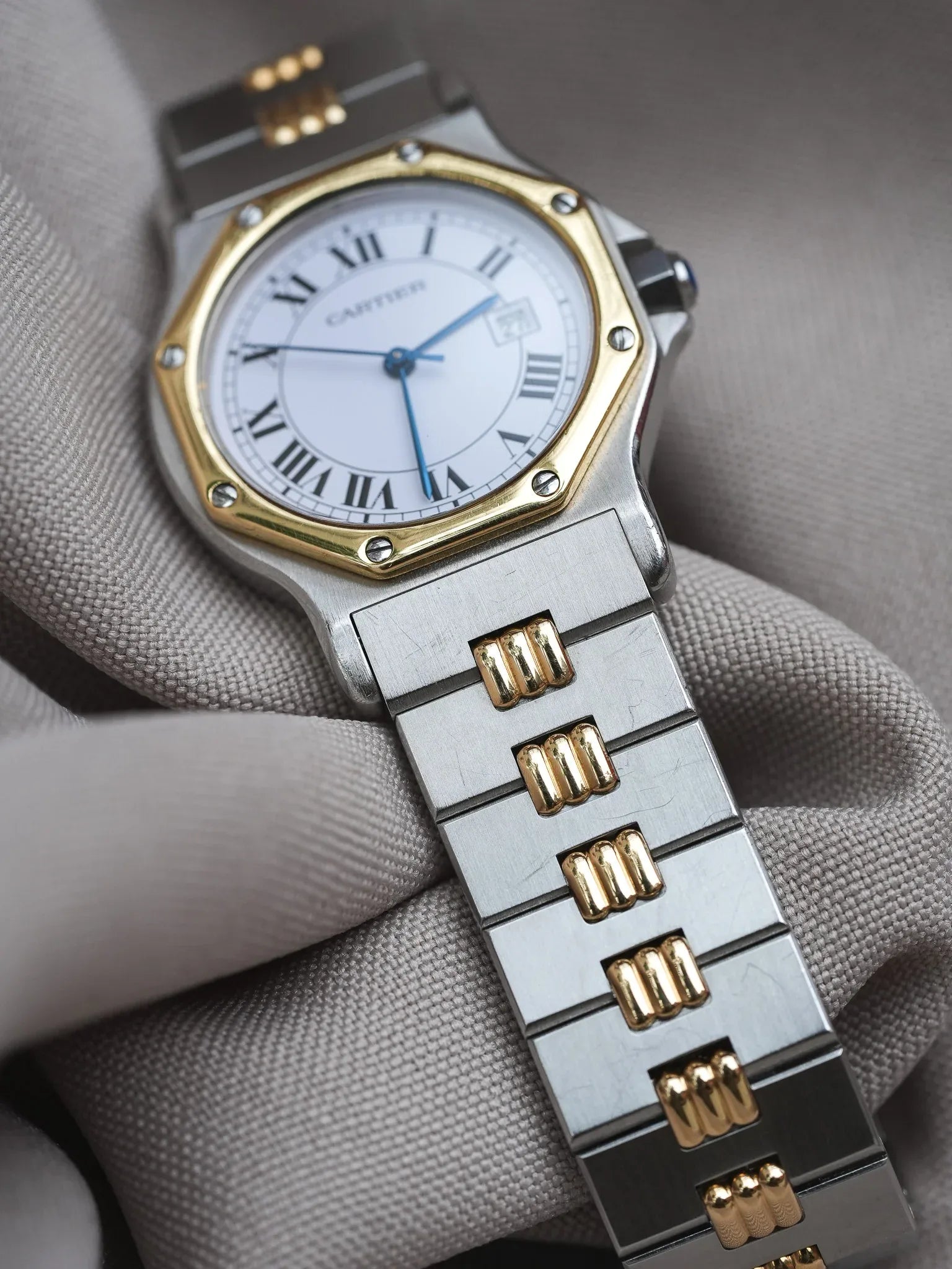 Cartier - Santos Octogonale 2965 Godron Automatique 29mm - 1990s - Atelier Victor