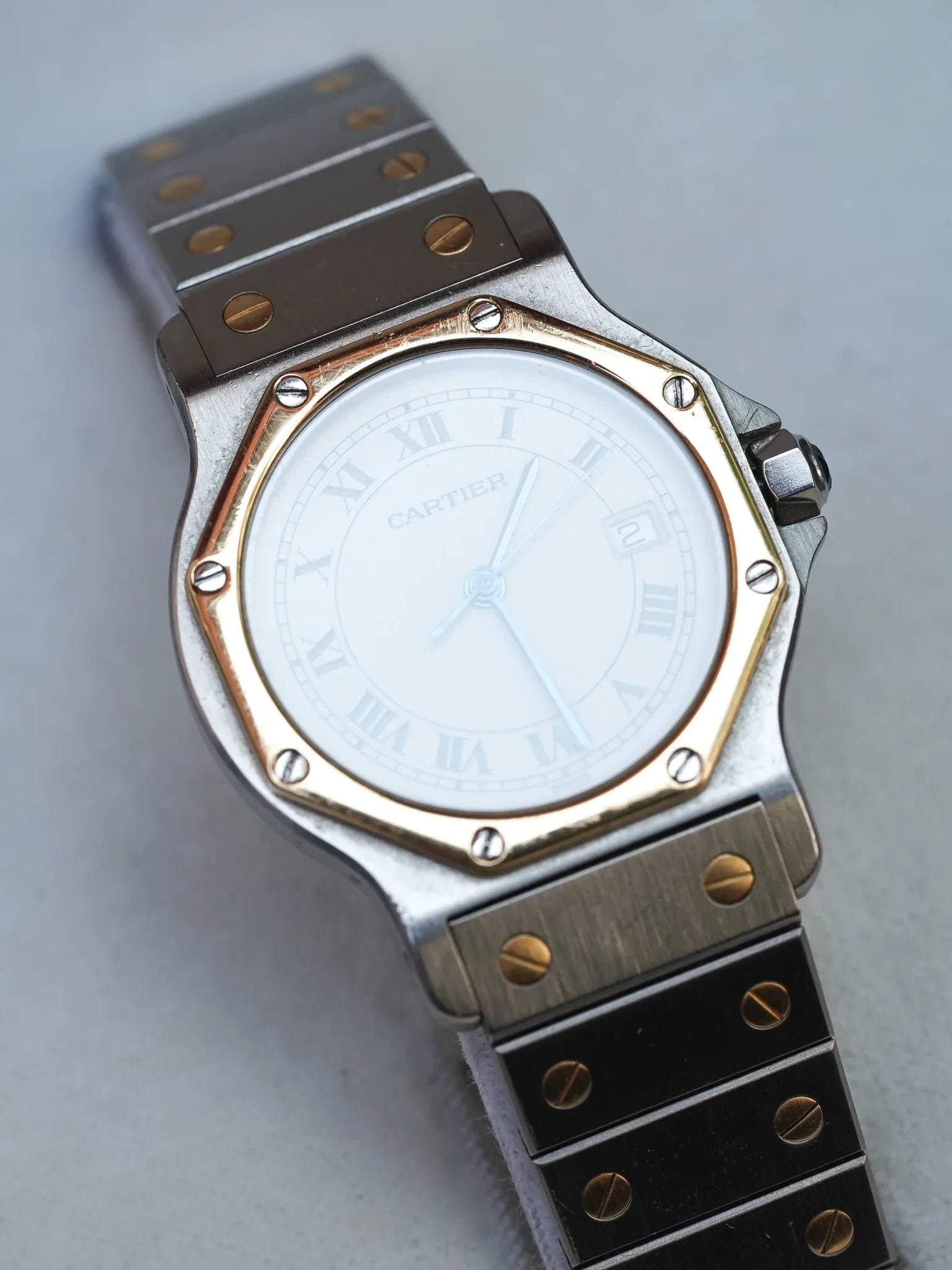 Cartier - Santos Octogonale 29mm Acier Or Quartz - Boite & Documentation - 1990s - Atelier Victor