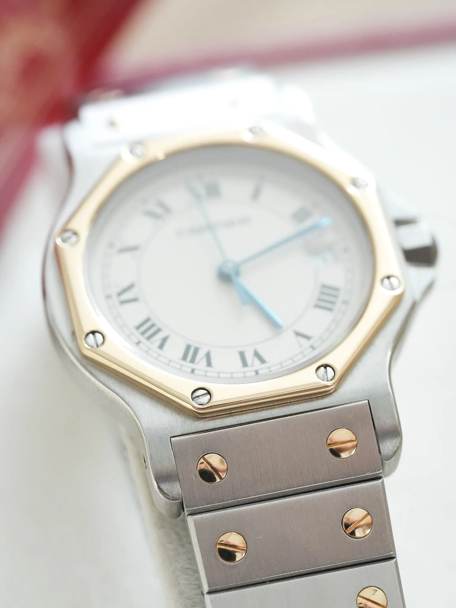 Cartier - Santos Octogonale 29mm Acier Or Quartz - Boite & Papier - 1989 - Atelier Victor Paris - Vintage Watch Shop Dubai