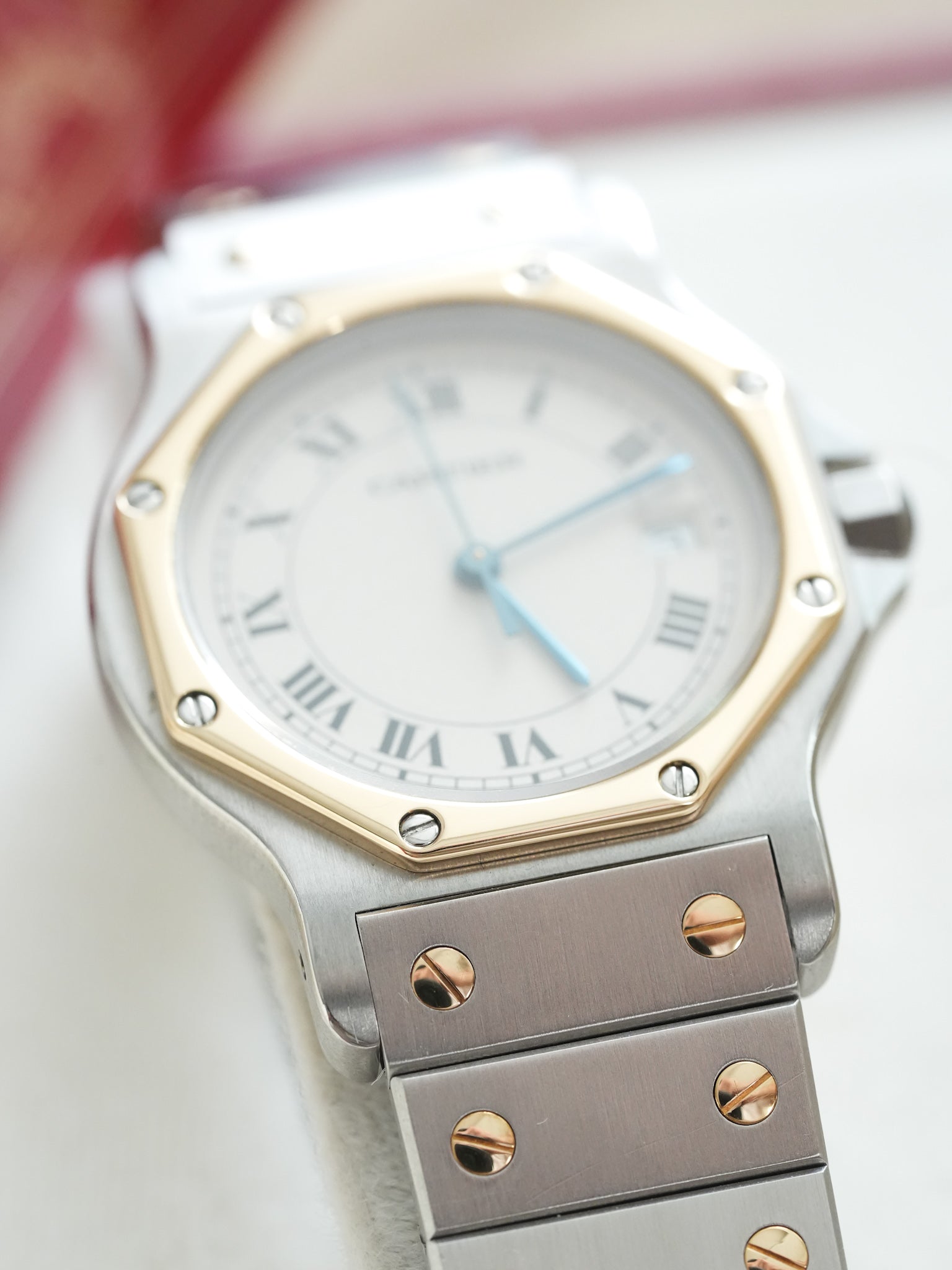 Cartier - Santos Octogonale 29mm Acier Or Quartz - Boite & Papier - 1989 - Atelier Victor Paris - Vintage Watch Shop Dubai