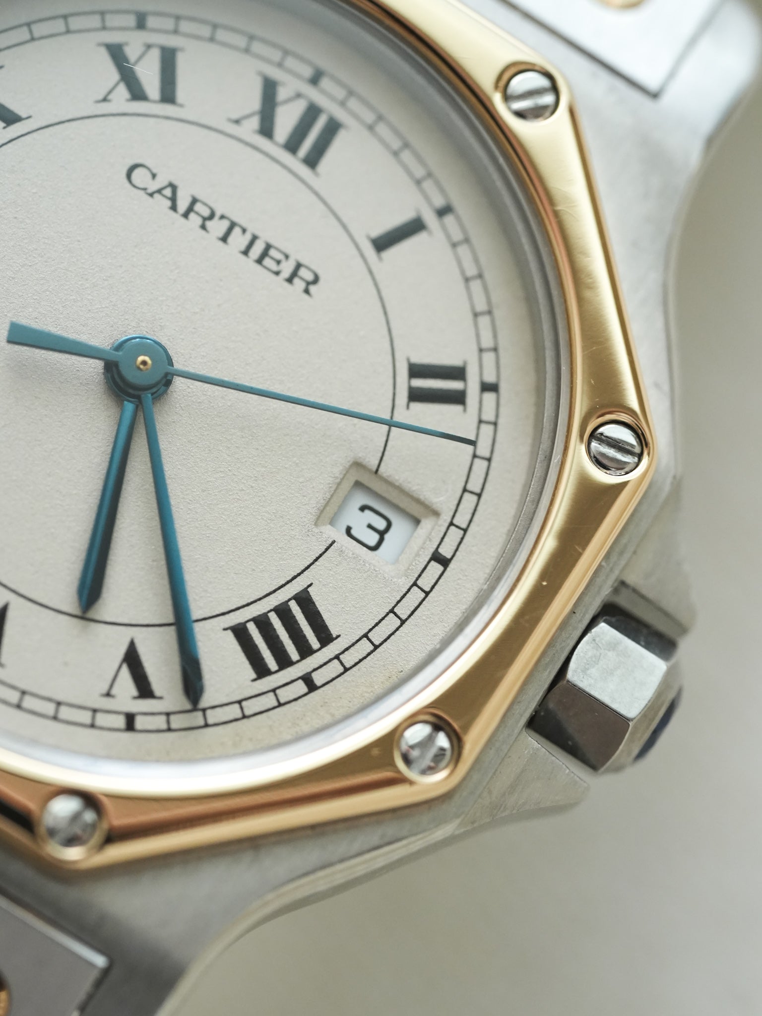 Cartier - Santos Octogonale 29mm Acier Or Quartz - Boite & Papier - 1989 - Atelier Victor Paris - Vintage Watch Shop Dubai