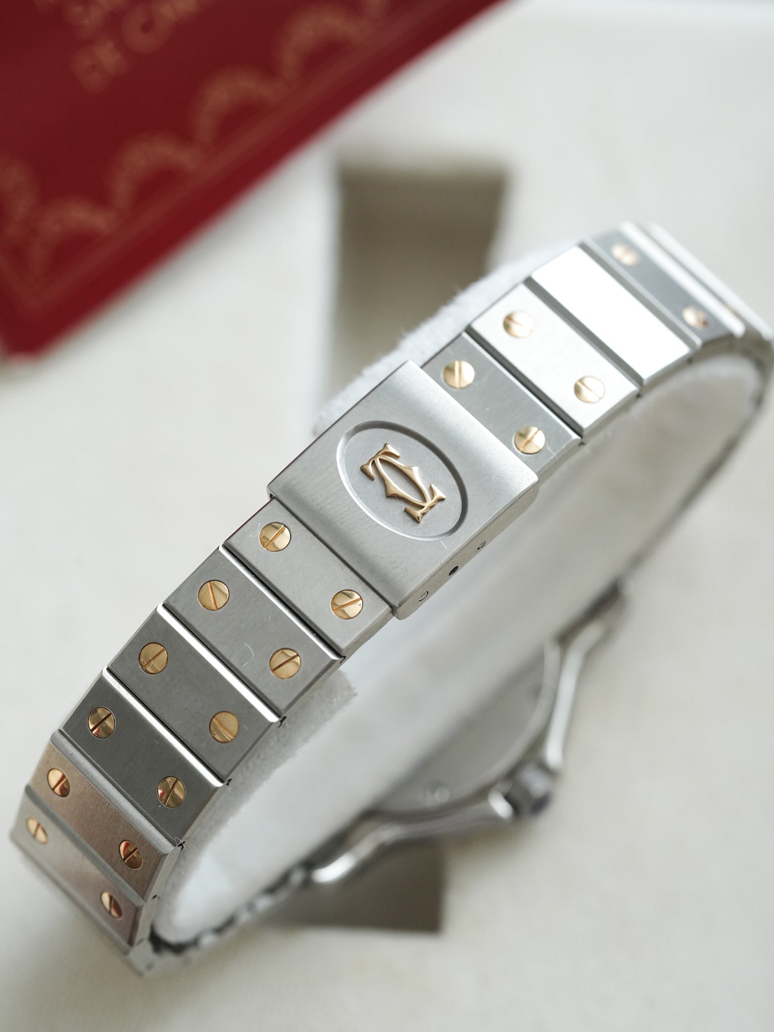 Cartier - Santos Octogonale 29mm Acier Or Quartz - Boite & Papier - 1989 - Atelier Victor Paris - Vintage Watch Shop Dubai