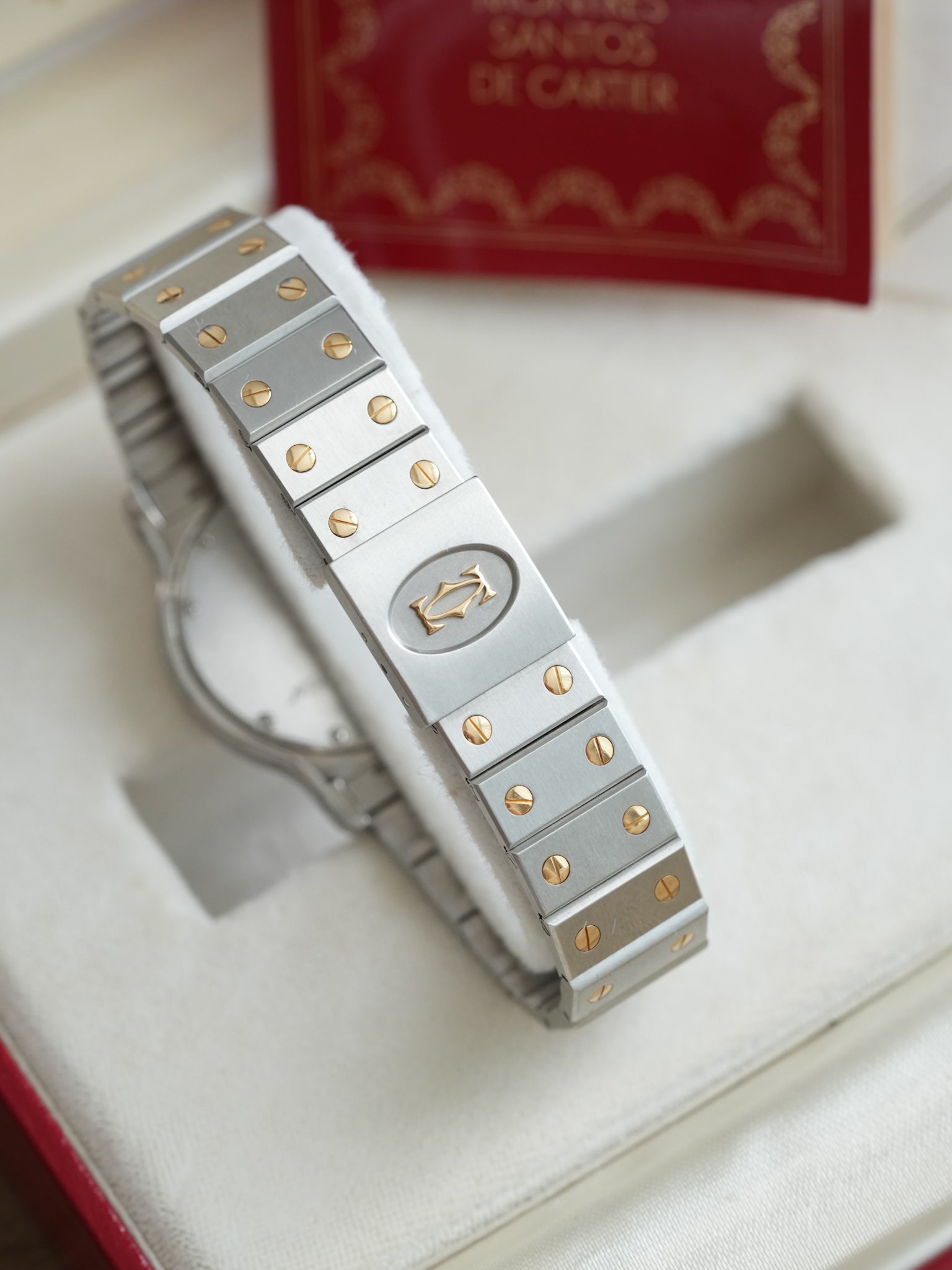 Cartier - Santos Octogonale 29mm Acier Or Quartz - Boite & Papier - 1989 - Atelier Victor Paris - Vintage Watch Shop Dubai