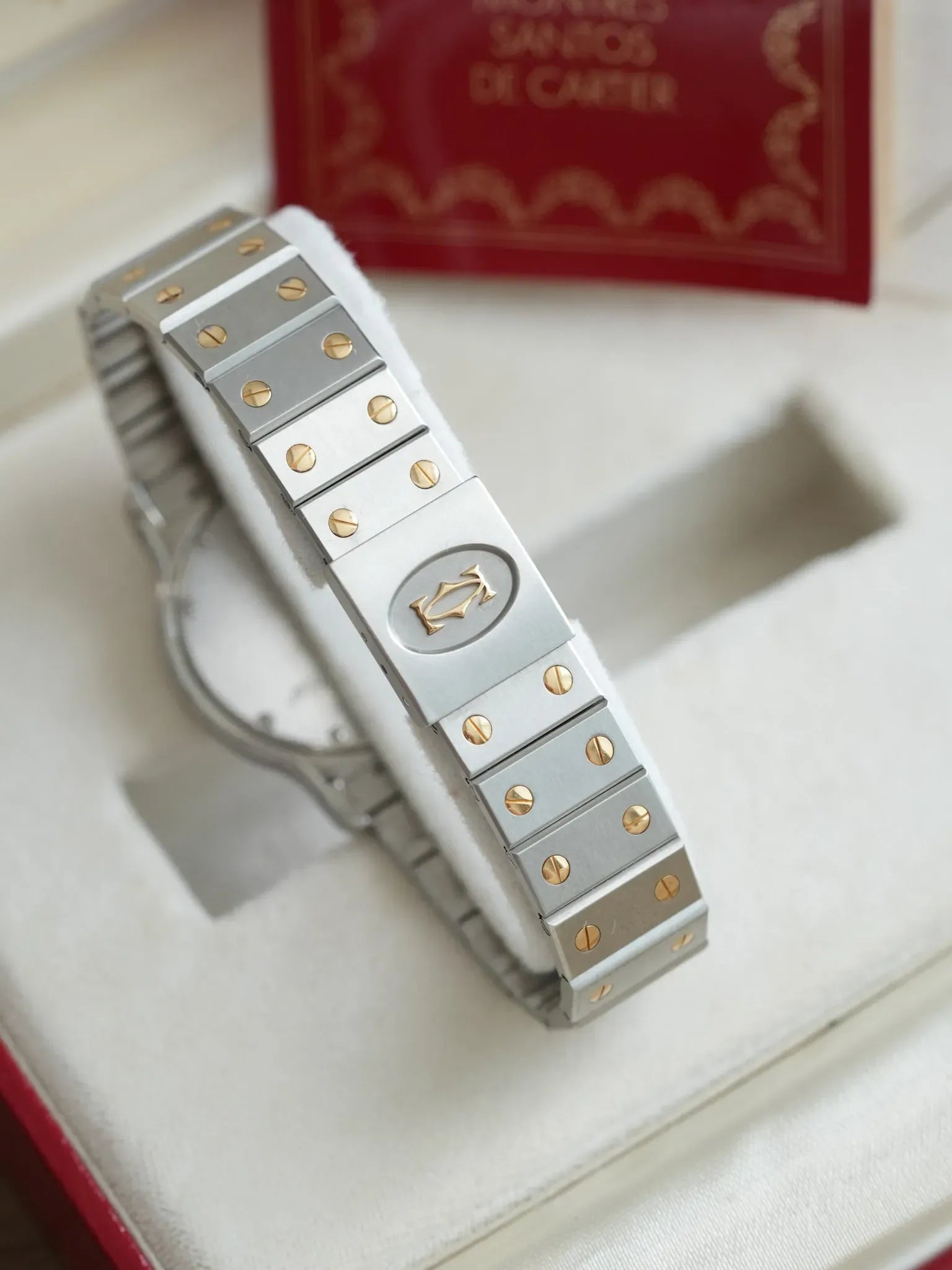 Cartier - Santos Octogonale 29mm Acier Or Quartz - Boite & Papier - 1989 - Atelier Victor - Vintage  Shop