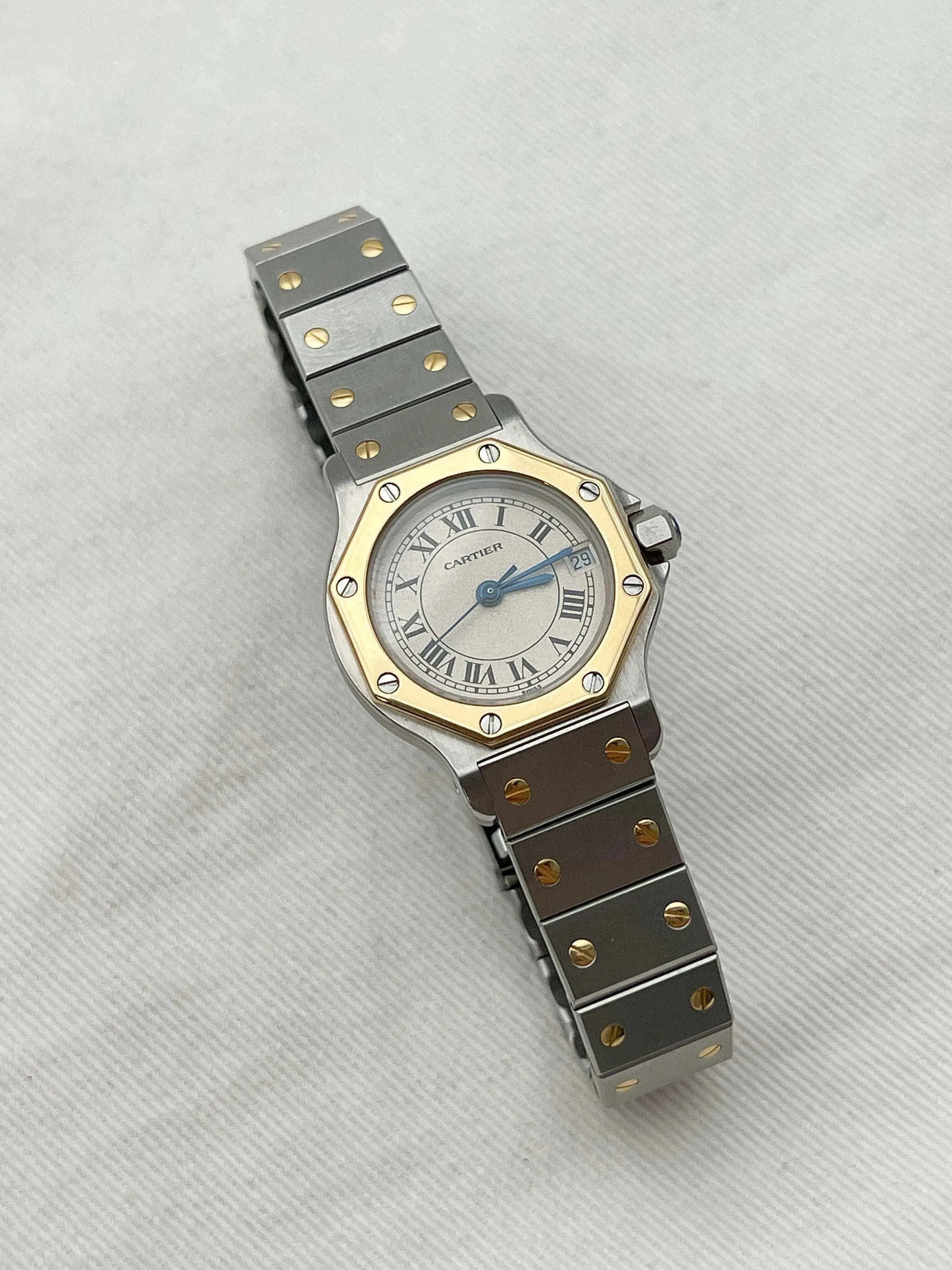 Cartier - SANTOS octogonale acier or 24mm 1879 - 1990s - Atelier Victor