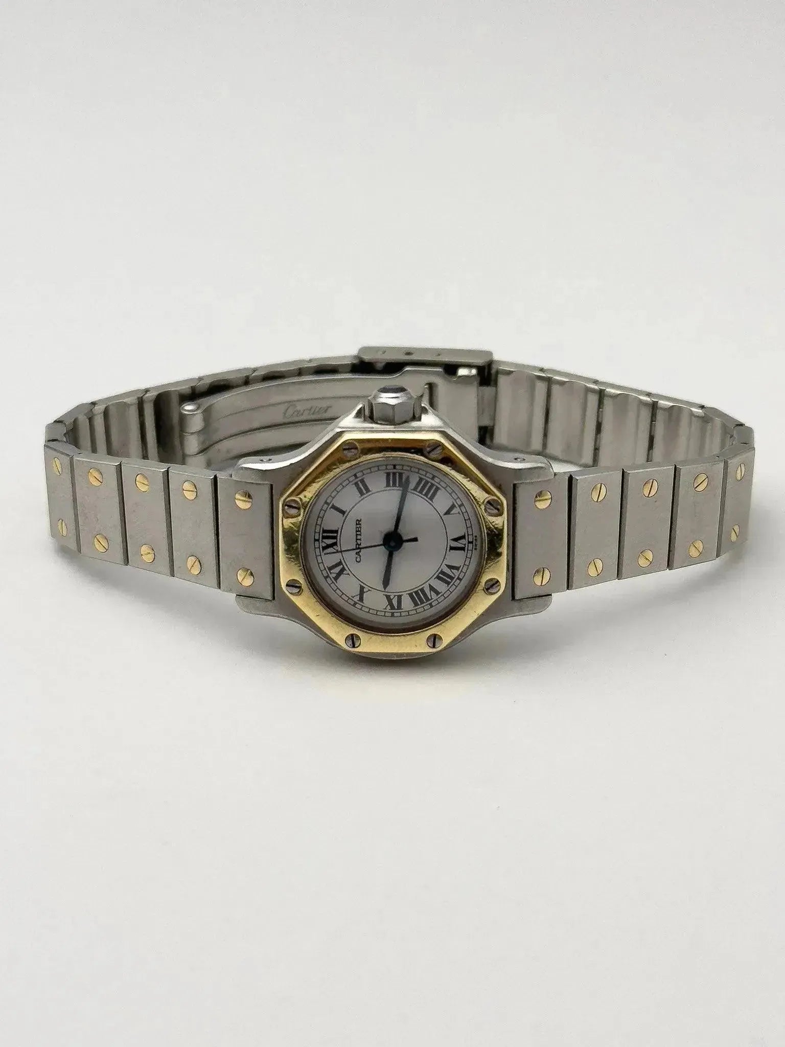 Cartier - Santos Octogonale Acier Or 24mm - 1980s - Atelier Victor Paris - Vintage Watch Shop Dubai