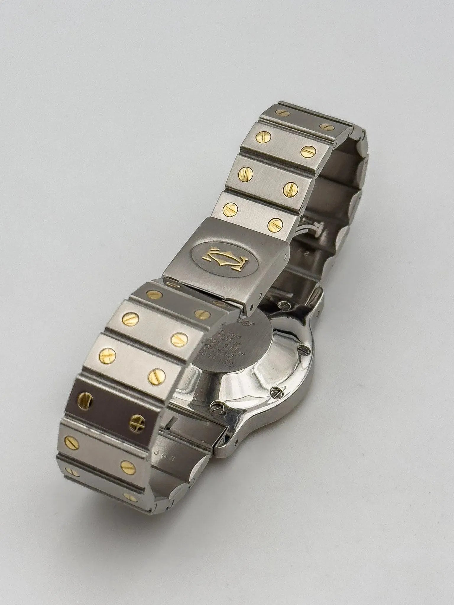 Cartier - Santos Octogonale acier or auto 30mm - 1980s - Atelier Victor Paris - Vintage Watch Shop Dubai