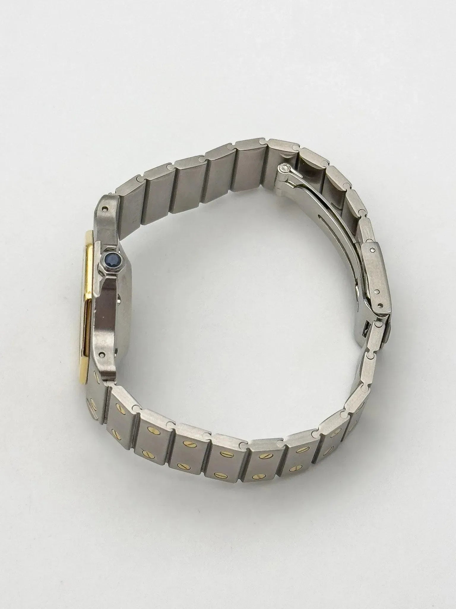 Cartier - Santos Octogonale acier or auto 30mm - 1980s - Atelier Victor - Vintage  Shop