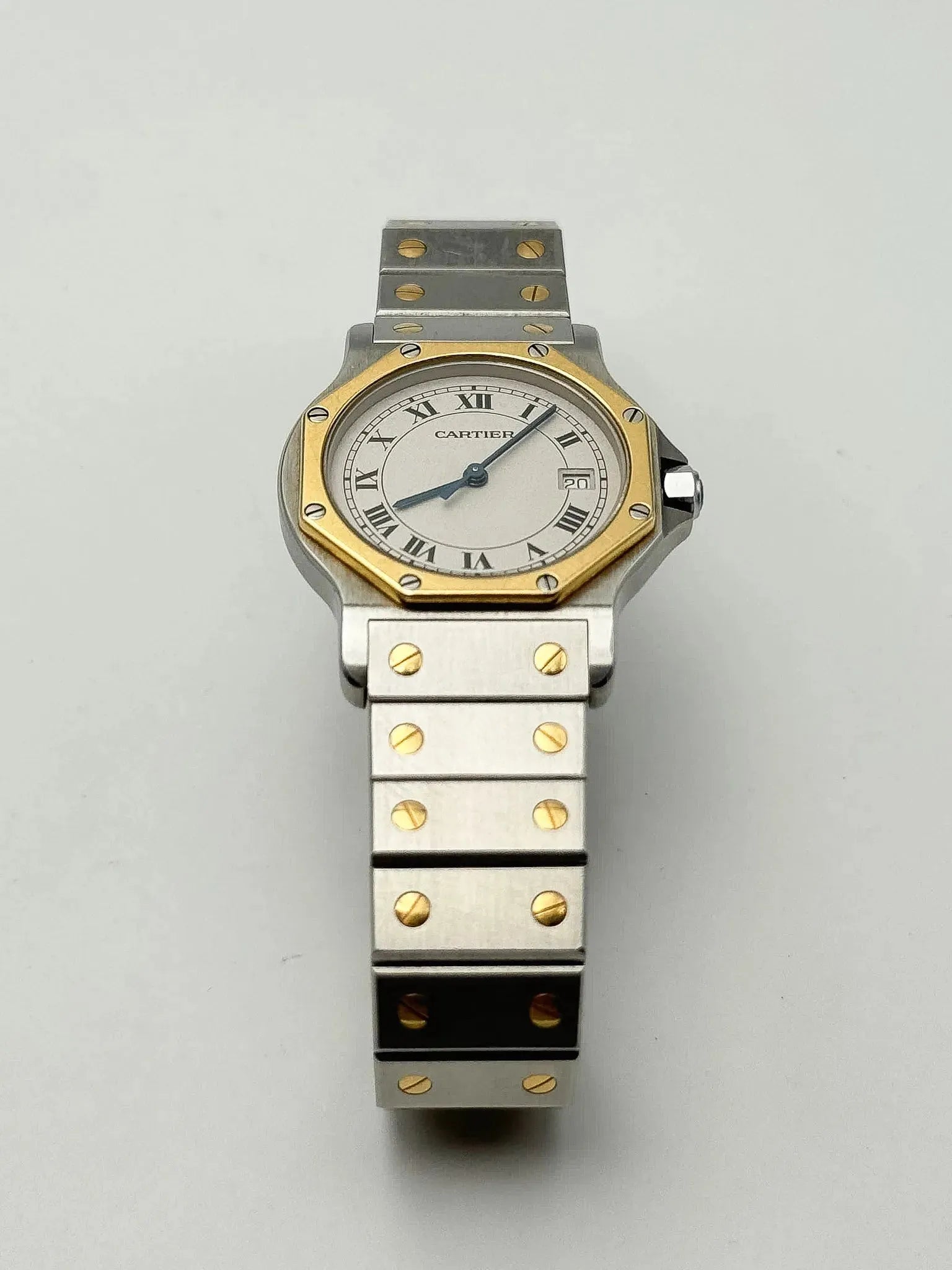 Cartier - SANTOS octogonale quartz large - 1990s - Atelier Victor Paris - Vintage Watch Shop Dubai