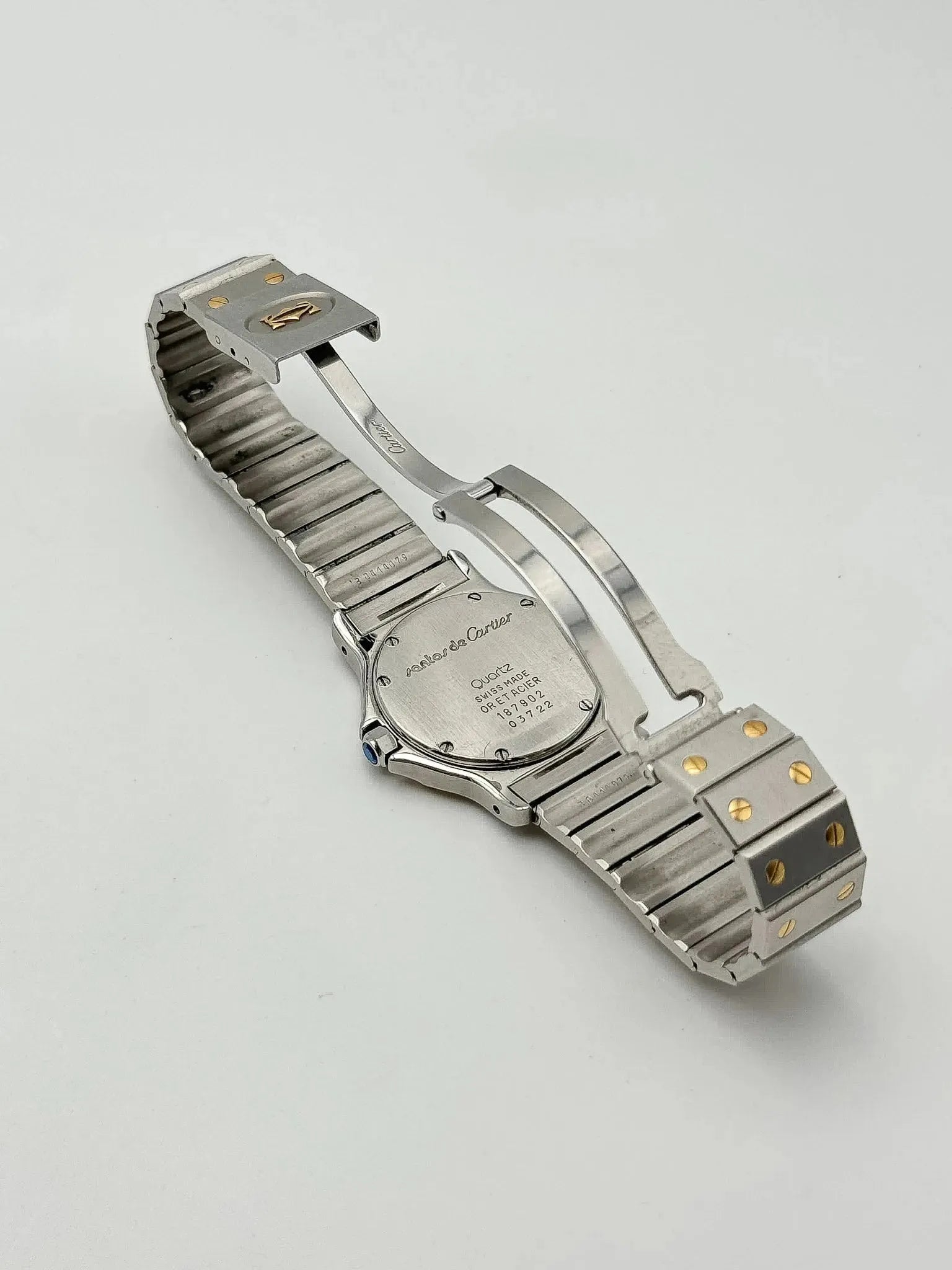 Cartier - SANTOS octogonale quartz large - 1990s - Atelier Victor Paris - Vintage Watch Shop Dubai
