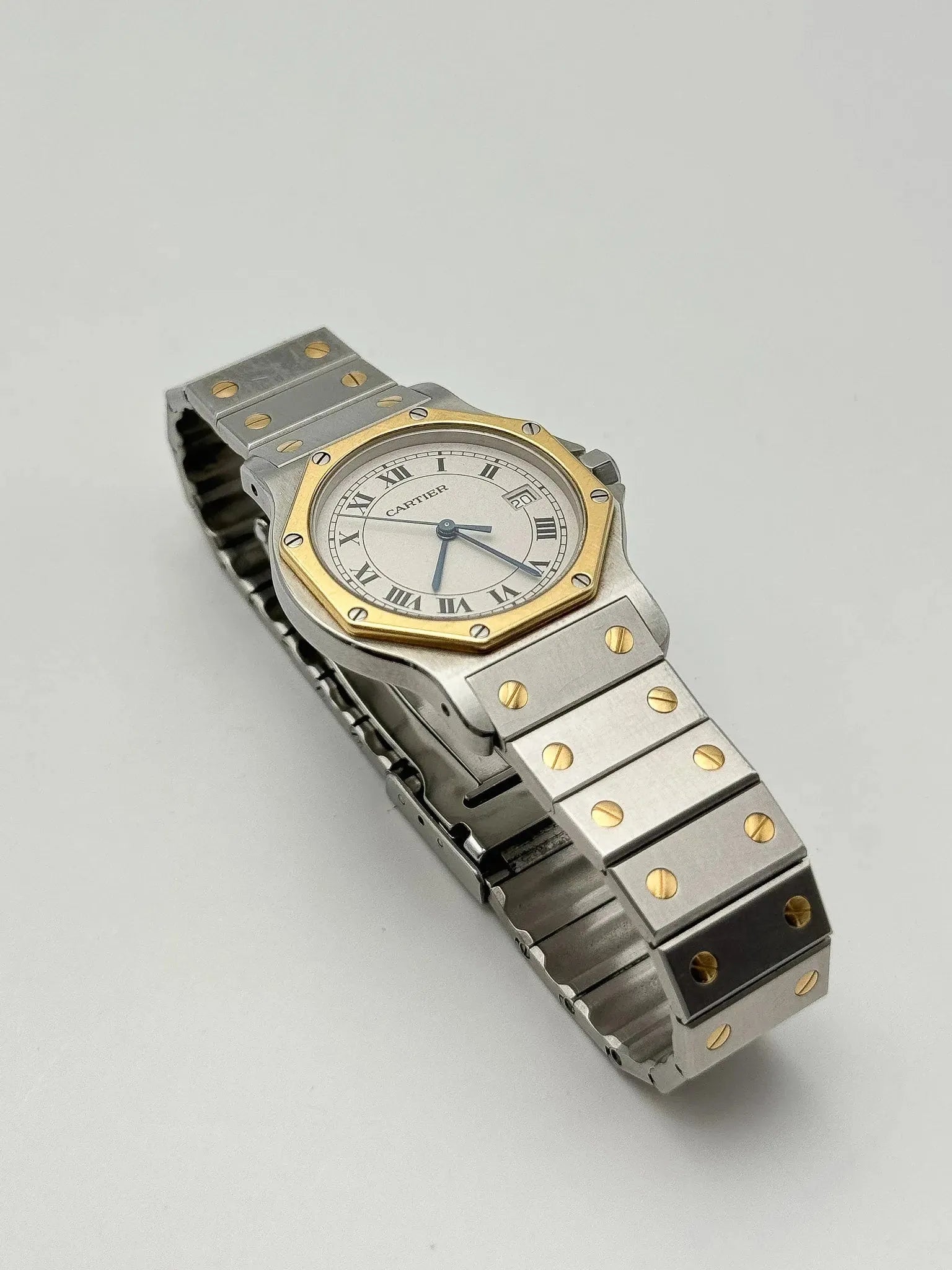 Cartier - SANTOS octogonale quartz large - 1990s - Atelier Victor Paris - Vintage Watch Shop Dubai
